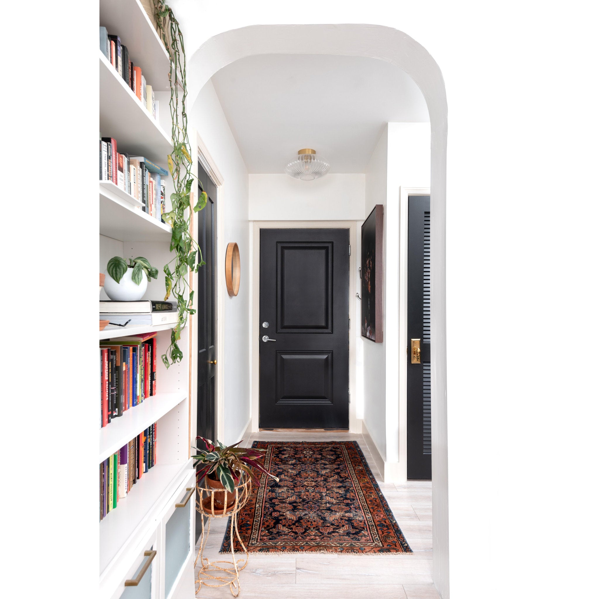 Reba 1-Light Flush Mount in Aged Brass 10L x 16W x 8.75H