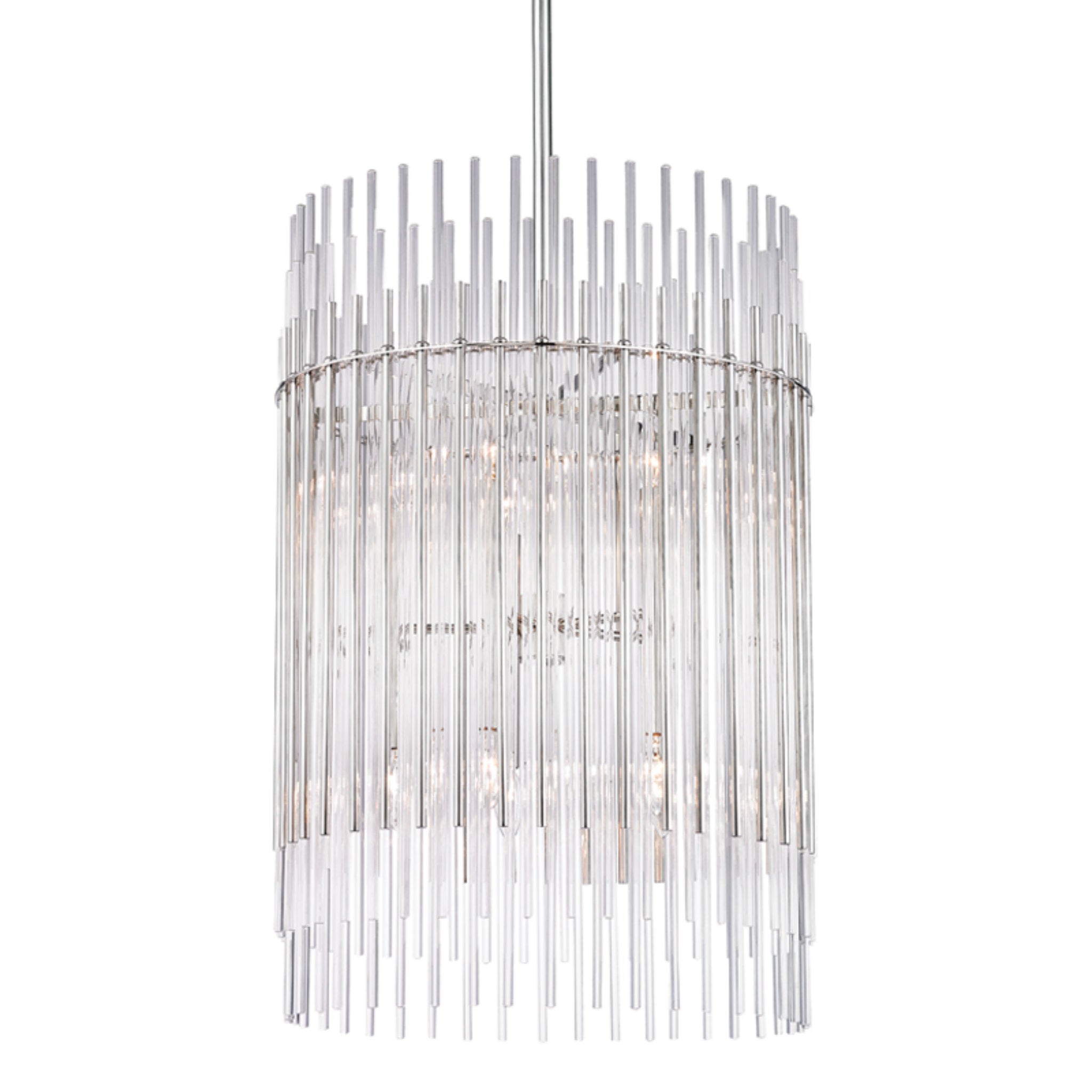 Wallis 10-Light Chandelier in Polished Nickel 20.75L x 20.75W x 30.75H