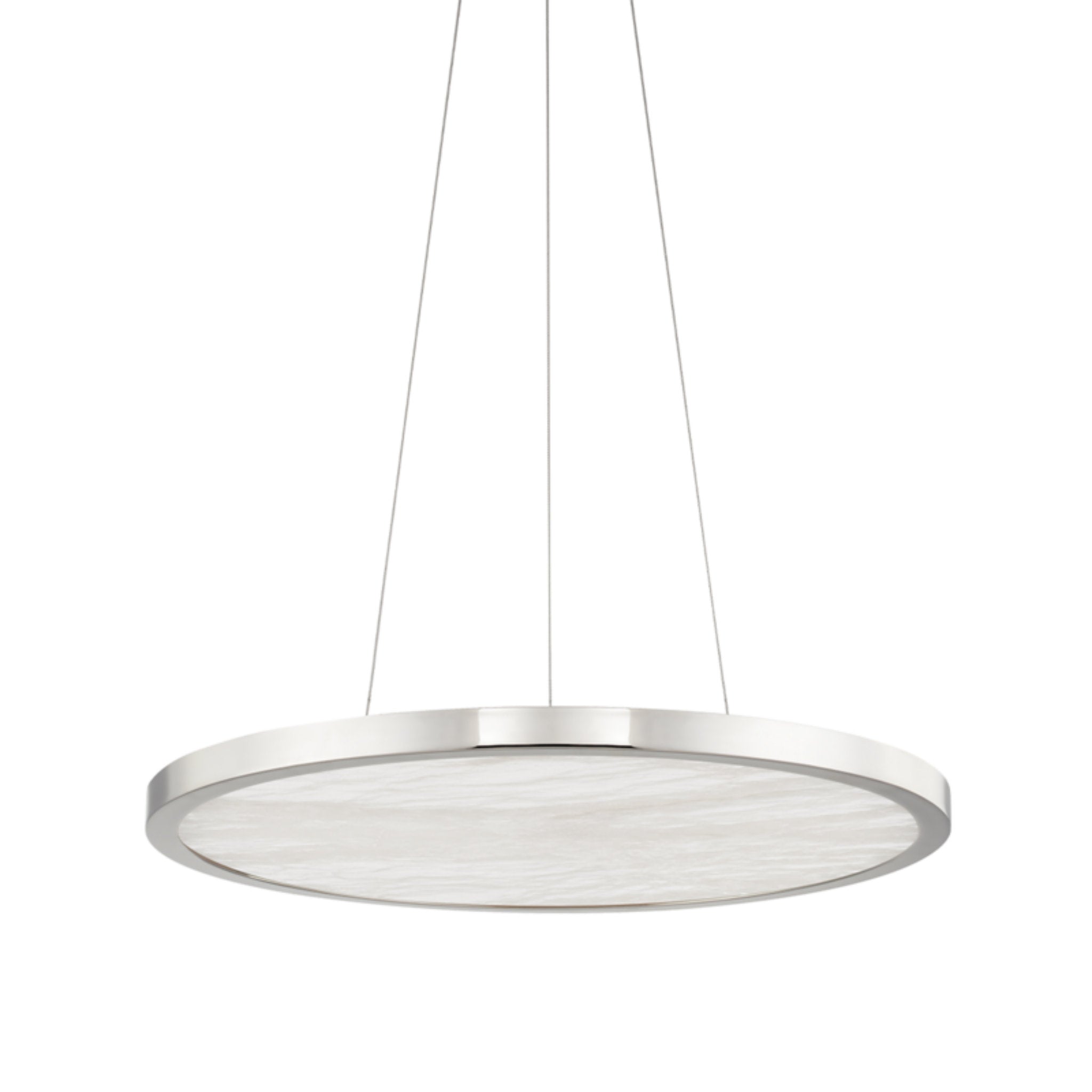 Eastport 1-Light Chandelier in Polished Nickel 24L x 24W x 1.25H