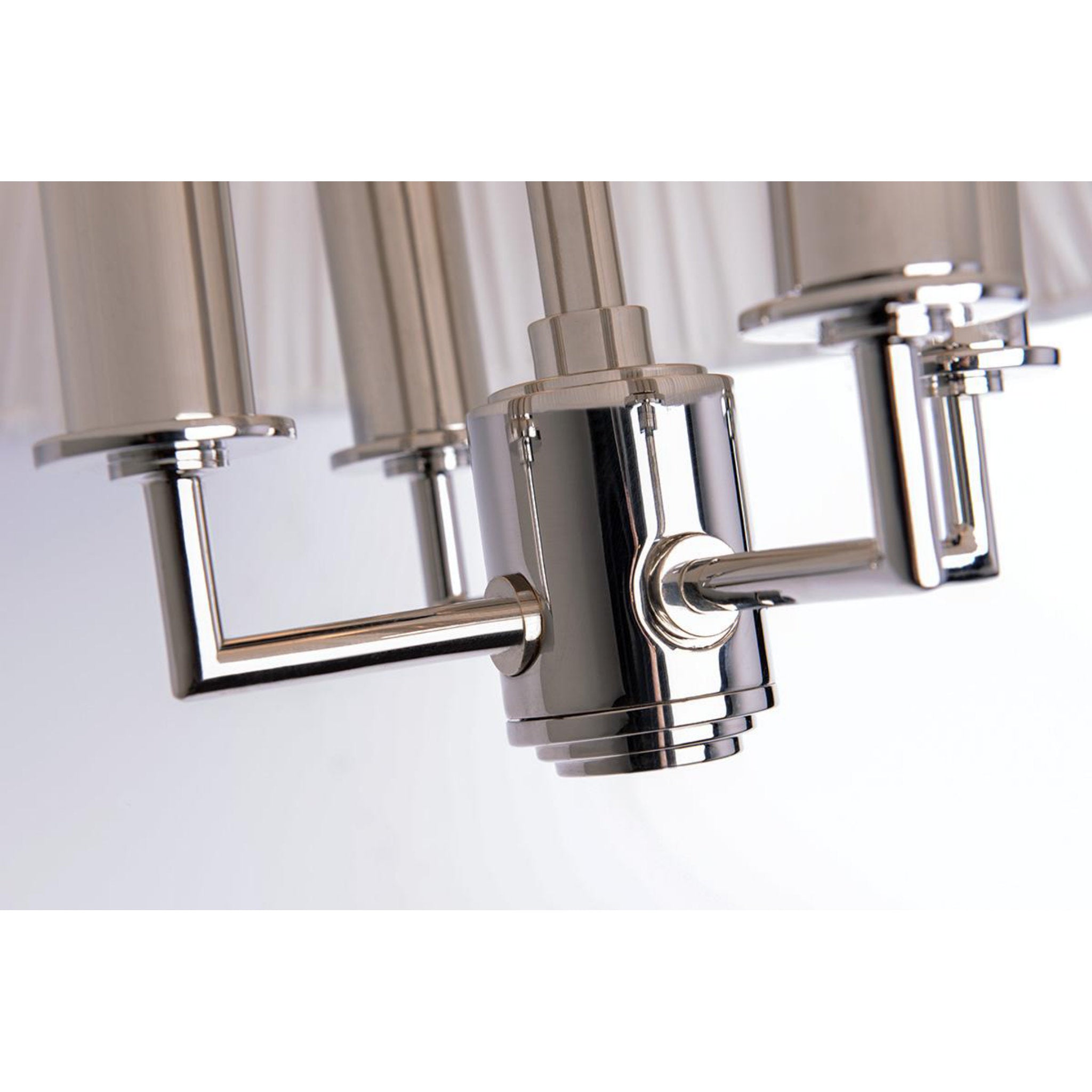 Burdett 4-Light Pendant in Polished Nickel 15L x 15W x 24.25H
