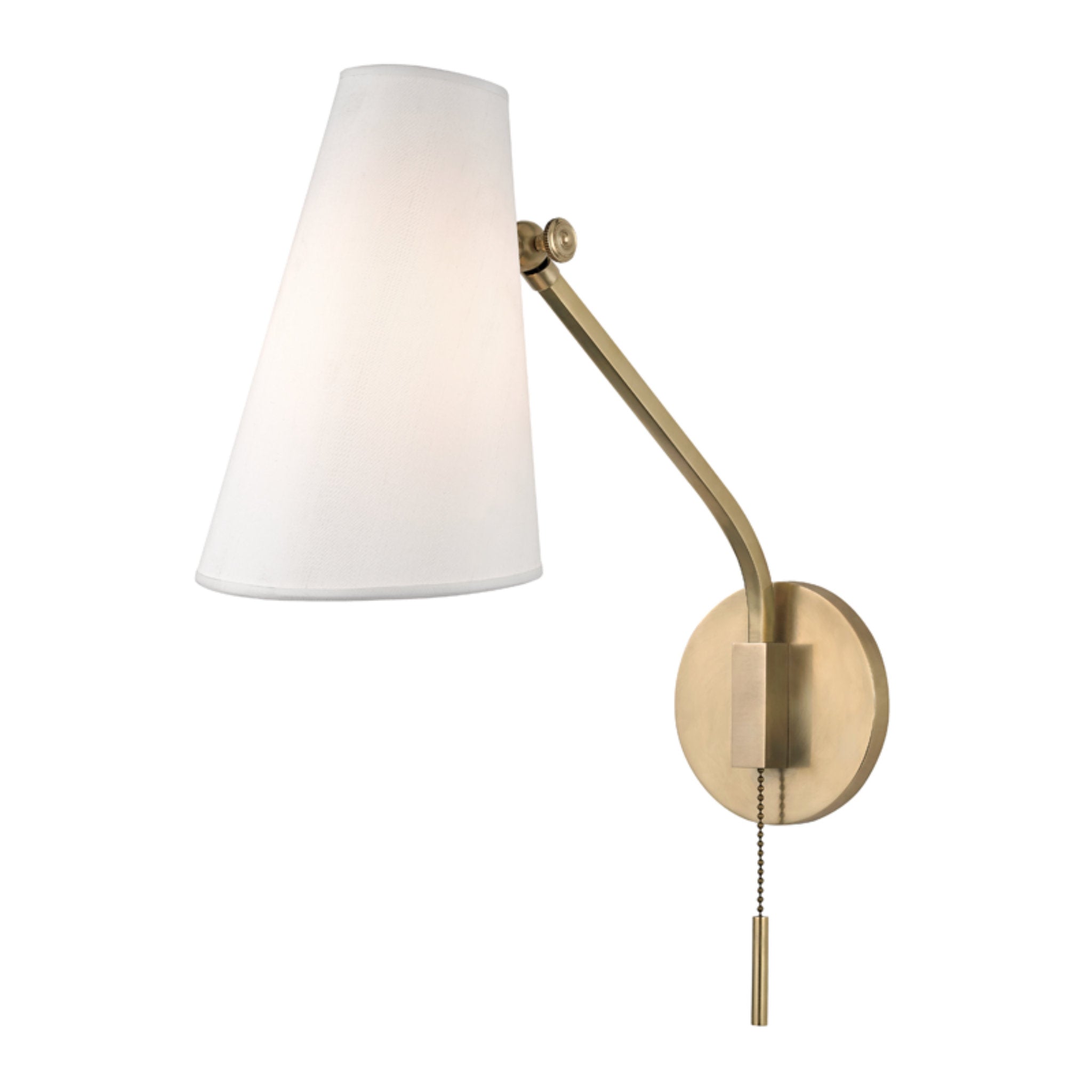 Patten 1-Light Wall Sconce in Aged Brass 5.75L x 5.75W x 17.5H
