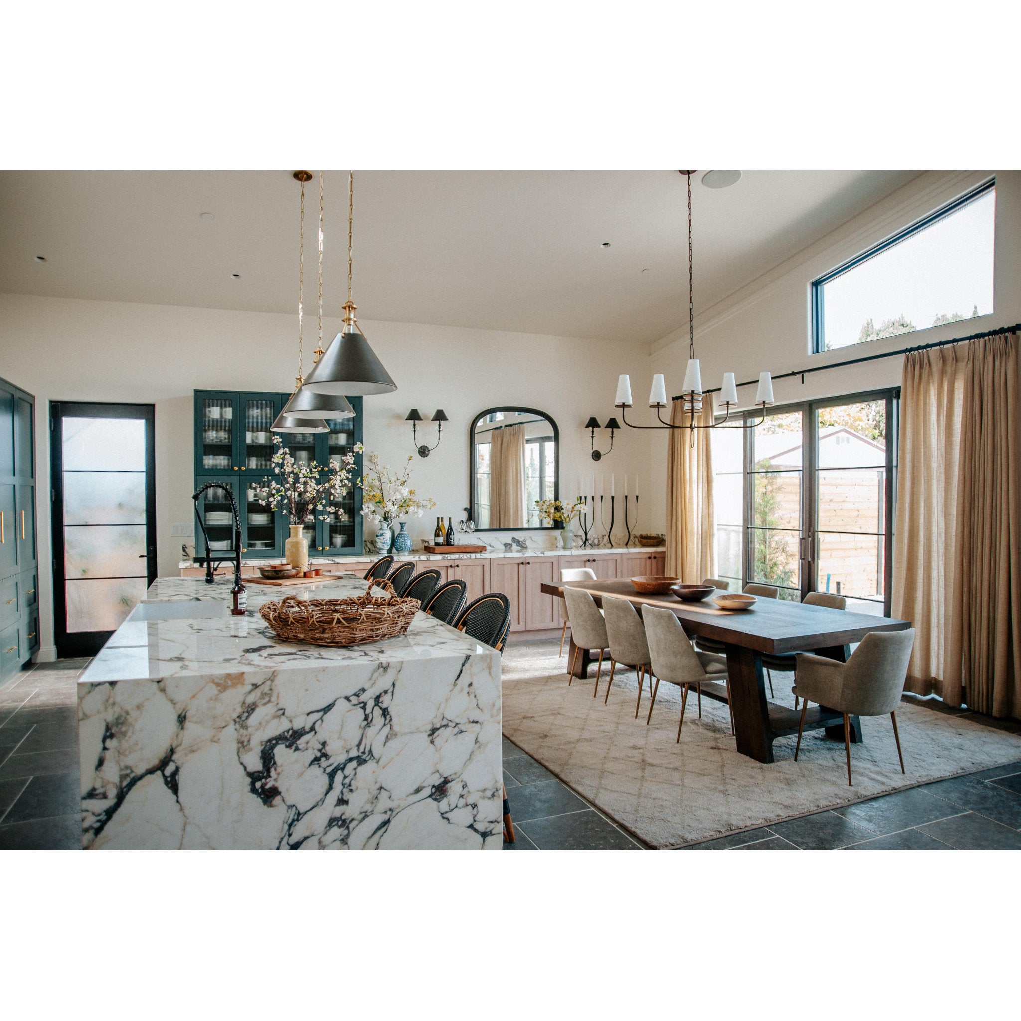 Metal No. 2 1-Light Pendant in Aged/Antique Distressed Bronze by Mark D. Sikes 16L x 16W x 14.5H