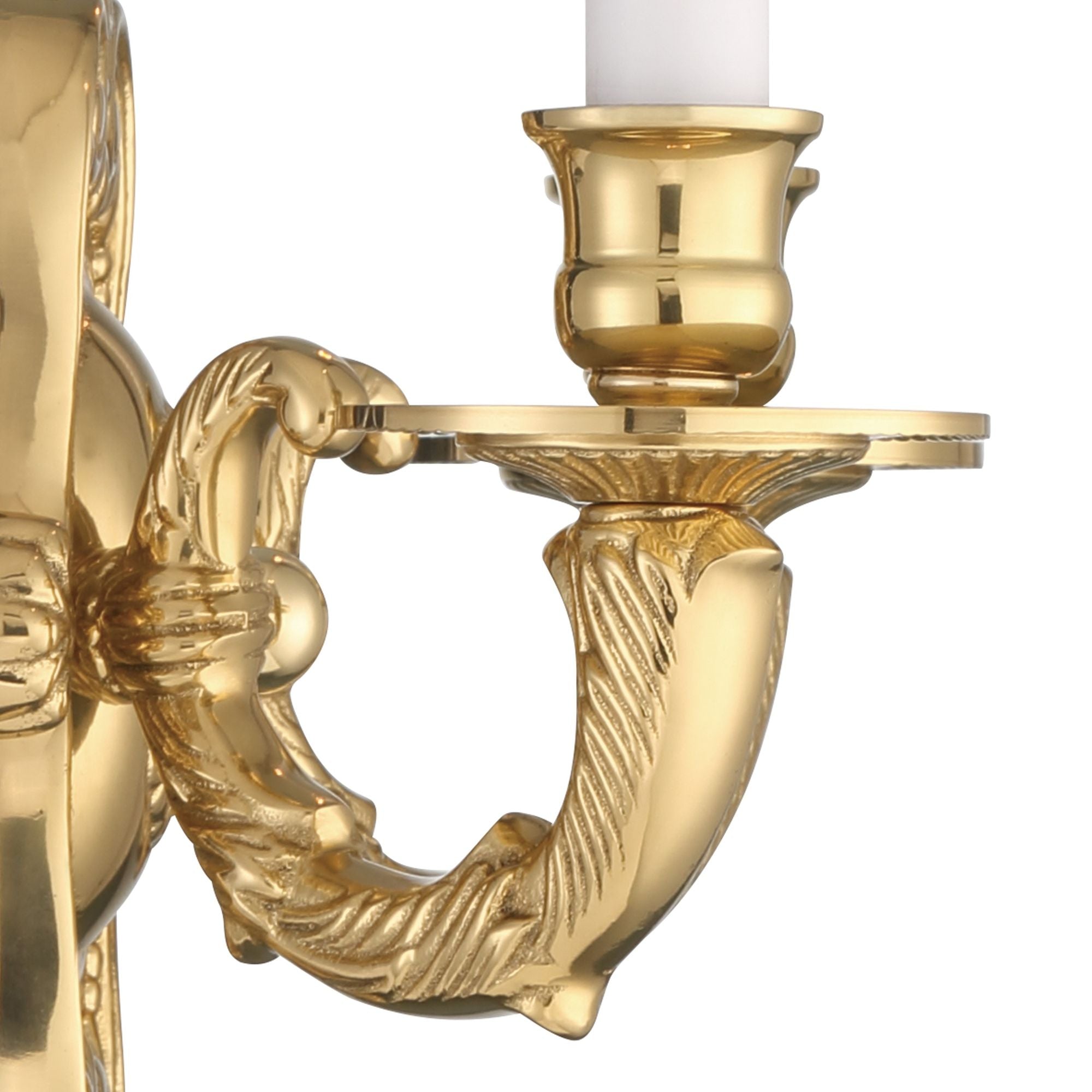 Crystorama 2 Light Polished Brass Cast Sconce 10"W x 9.75"H x 5"D