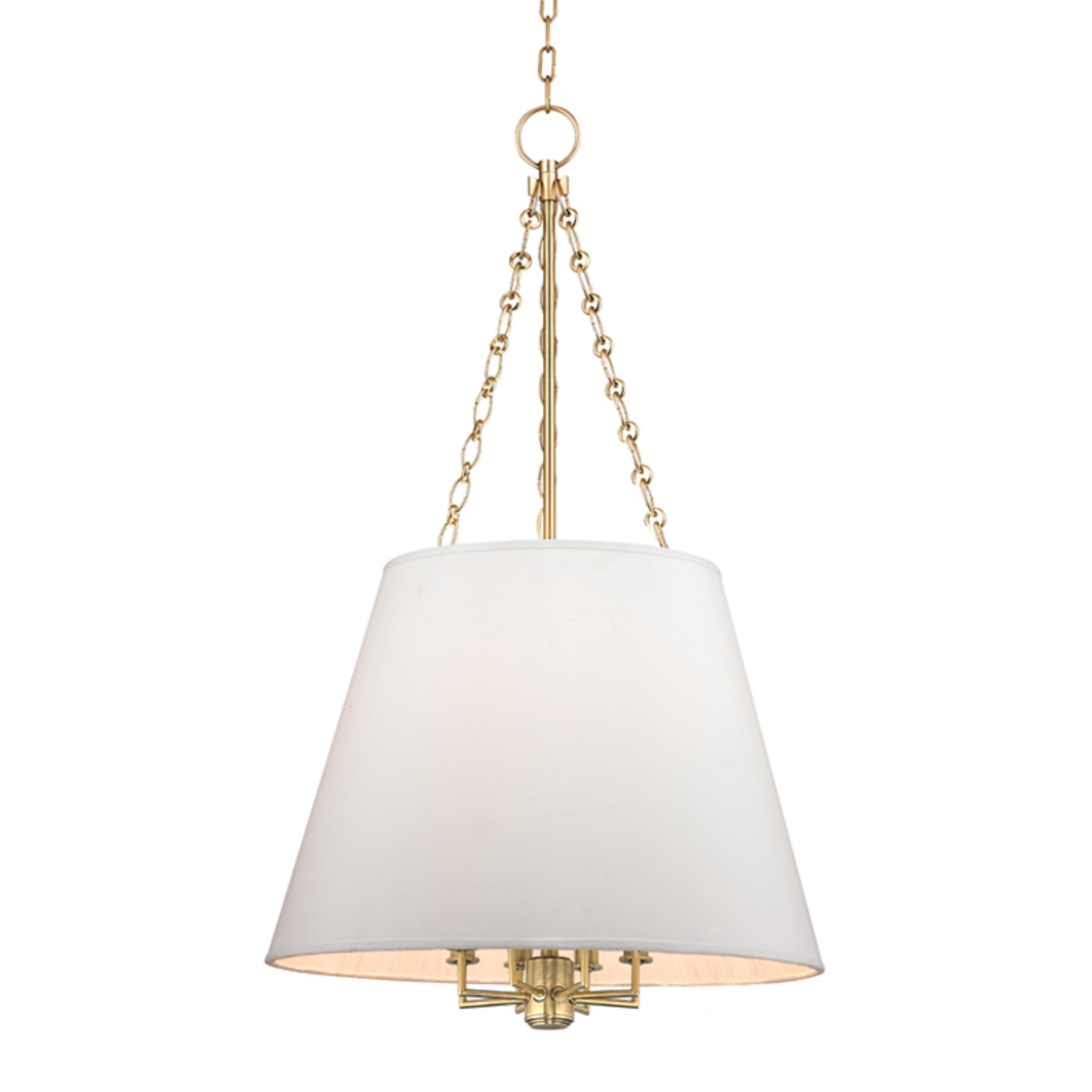 Burdett 8-Light Pendant in Aged Brass 22L x 22W x 36.25H