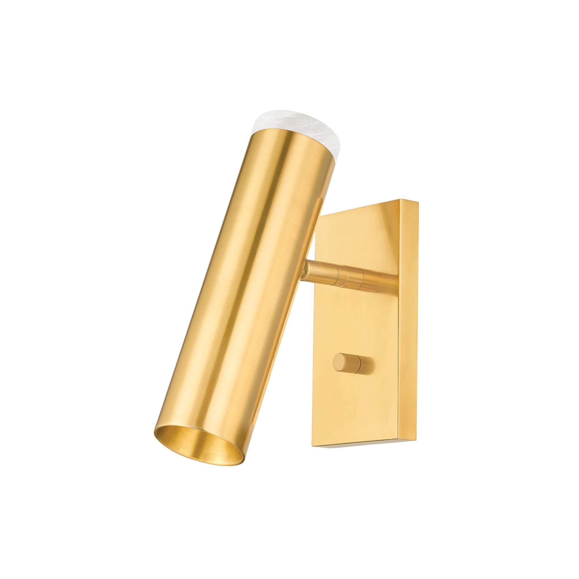 Clark 1-Light Wall Sconce in Aged Brass 4.25W x 11.5H
