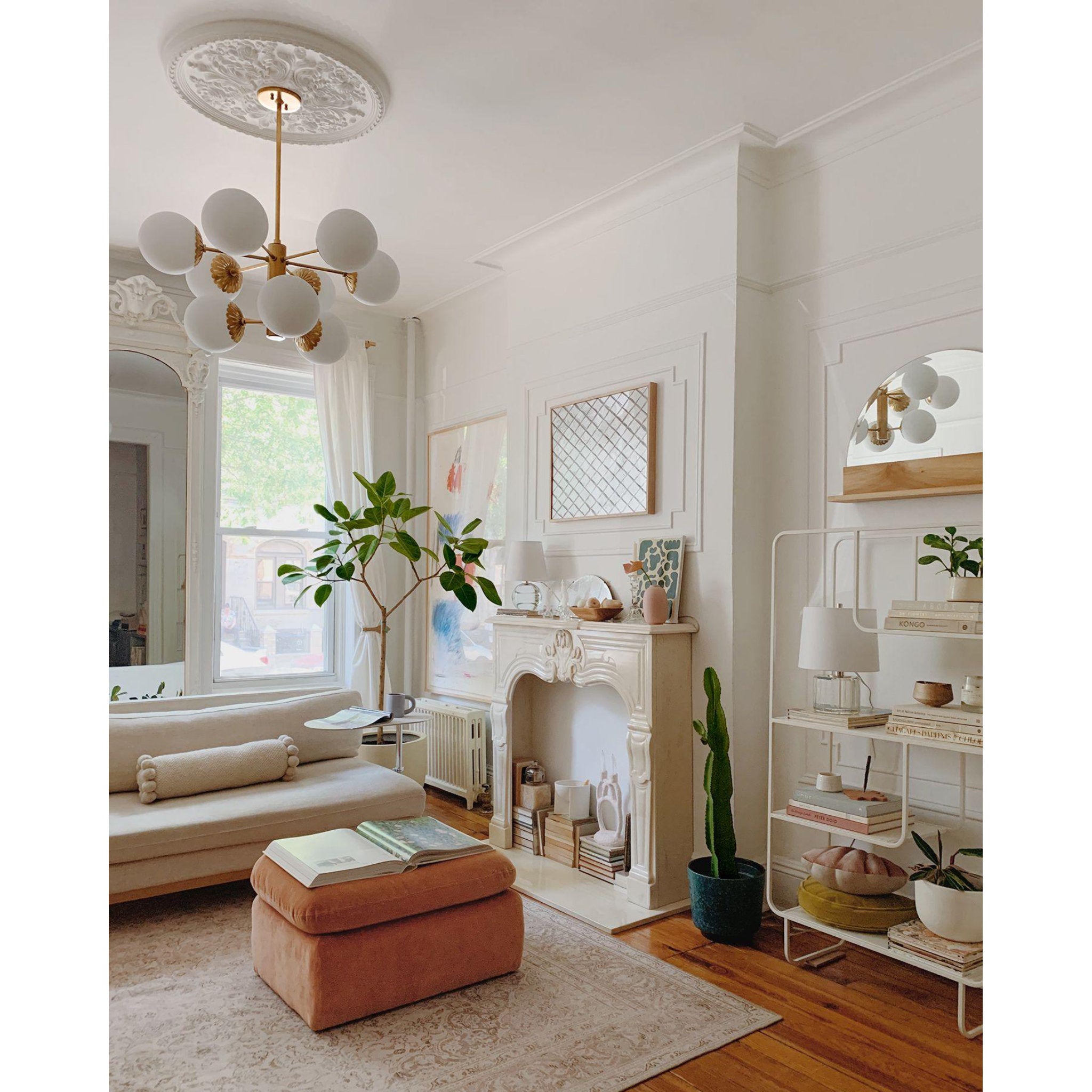 Nicole 1-Light Table Lamp in Polished Nickel 4.25L x 8.5W x 12.75H