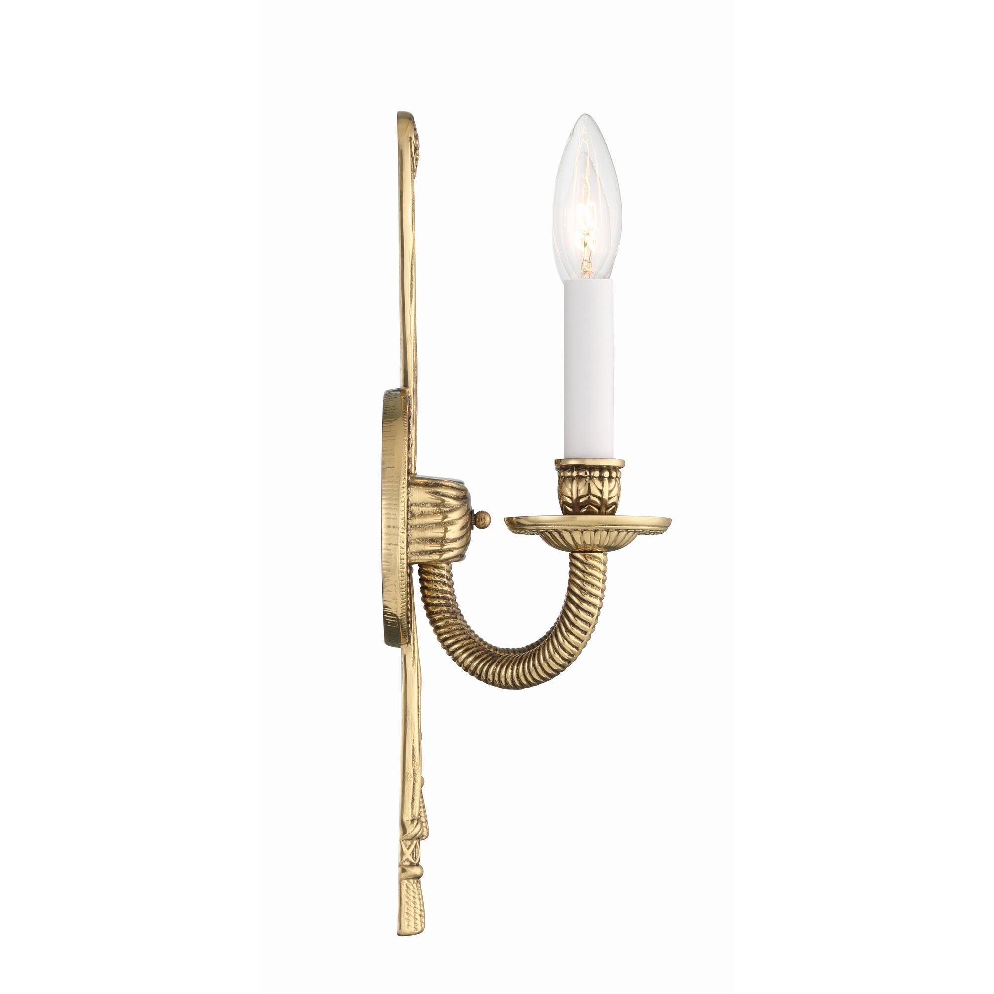 Crystorama 2 Light Olde Brass Cast Sconce 8"W x 15"H x 5.5"D