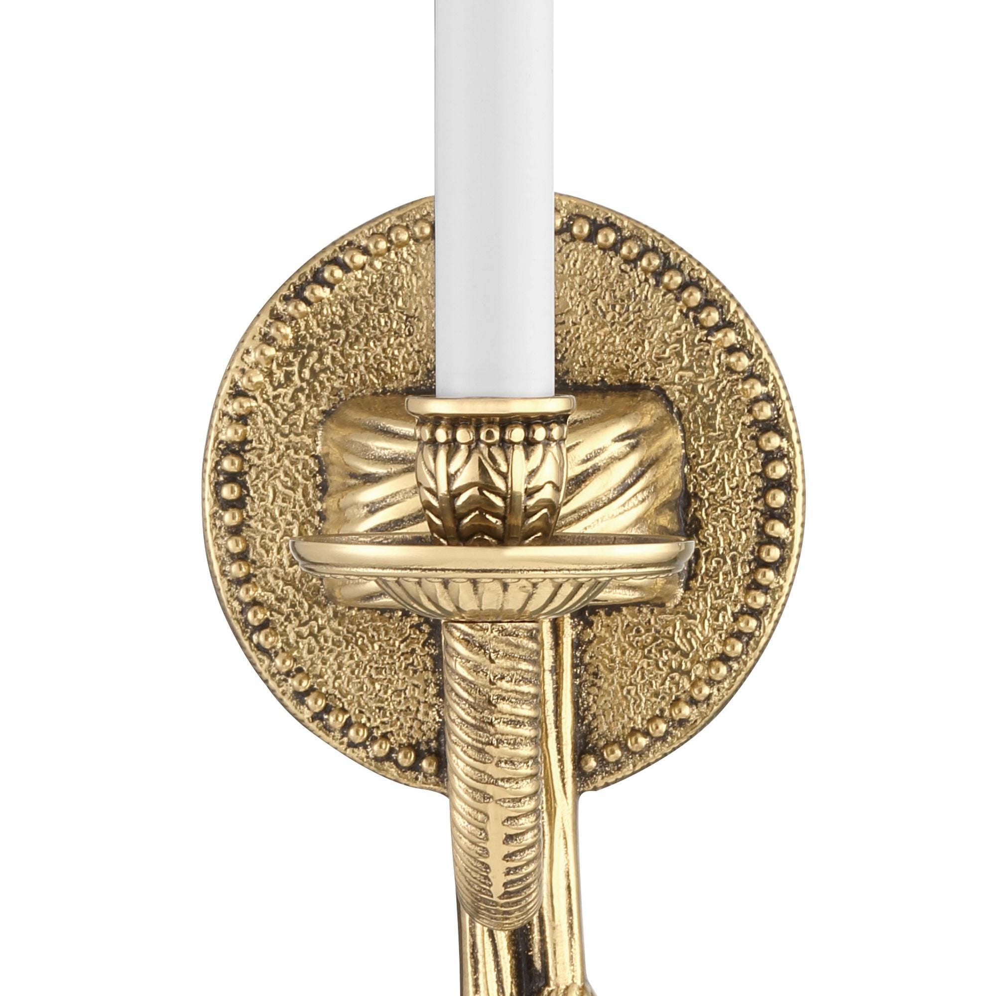 Crystorama 1 Light Olde Brass Cast Sconce 4.5"W x 15"H x 5.5"D