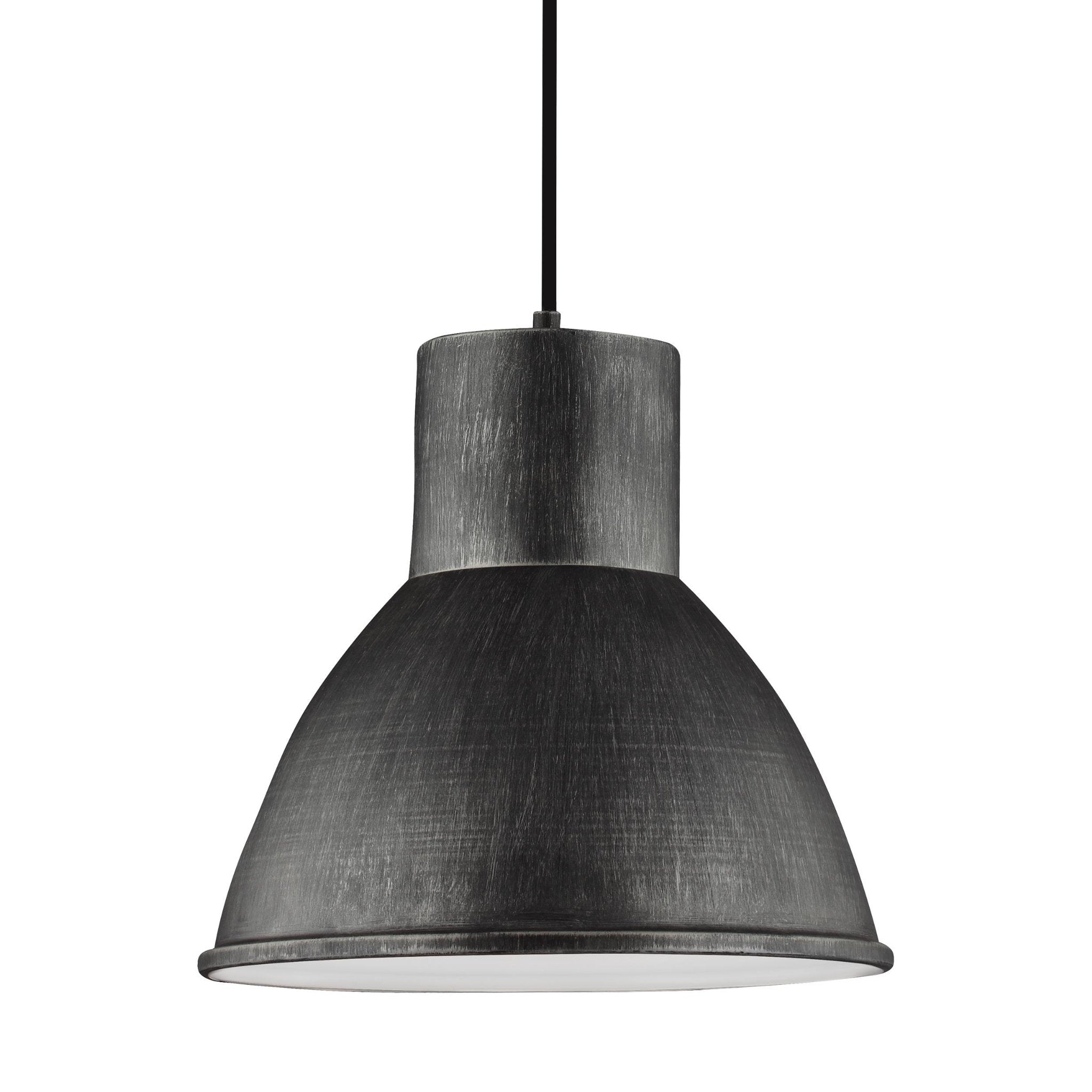 Division Street One Light Pendant Contemporary 14" Height in Stardust