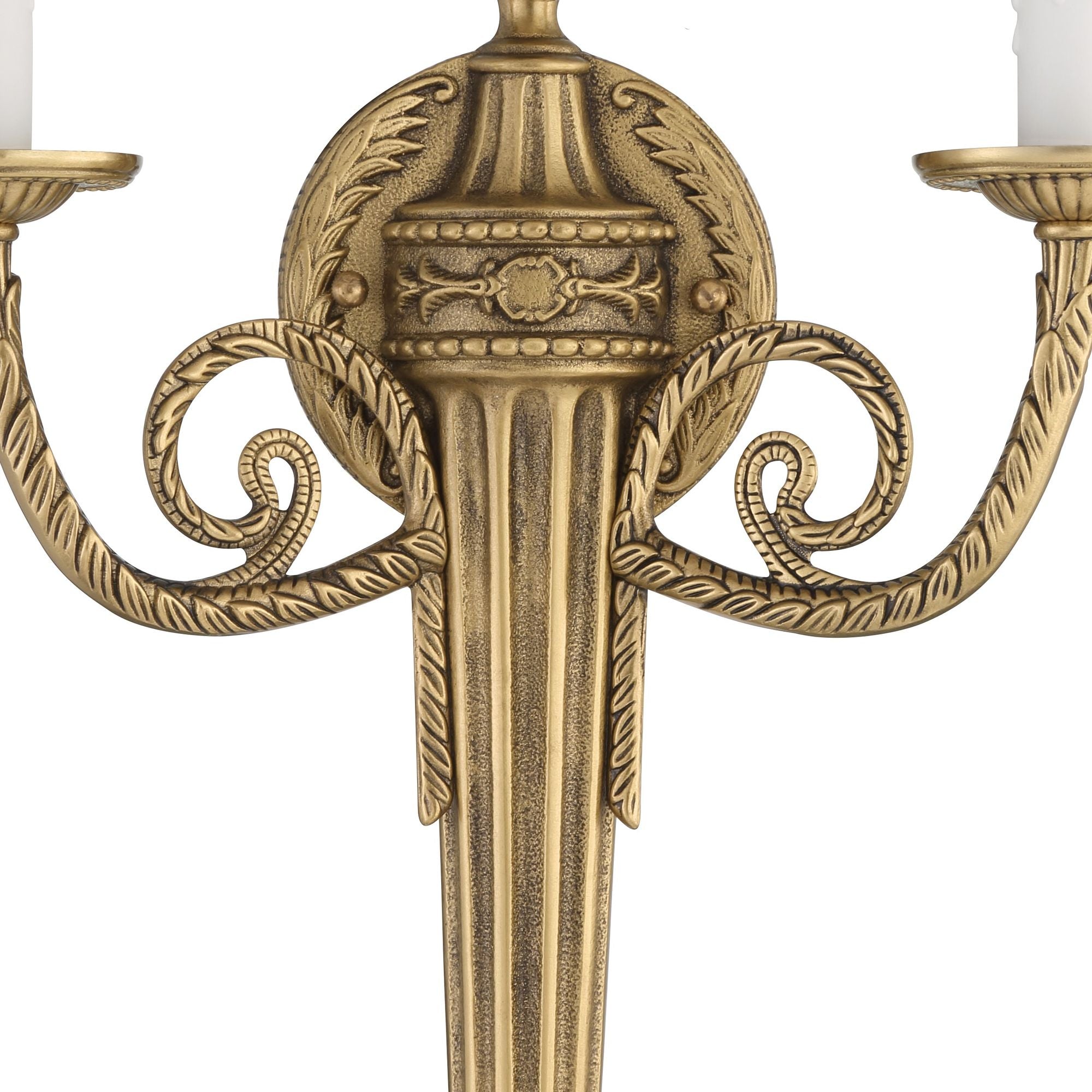 Crystorama 2 Light Matte Brass Cast Sconce 12.5"W x 20"H x 4"D