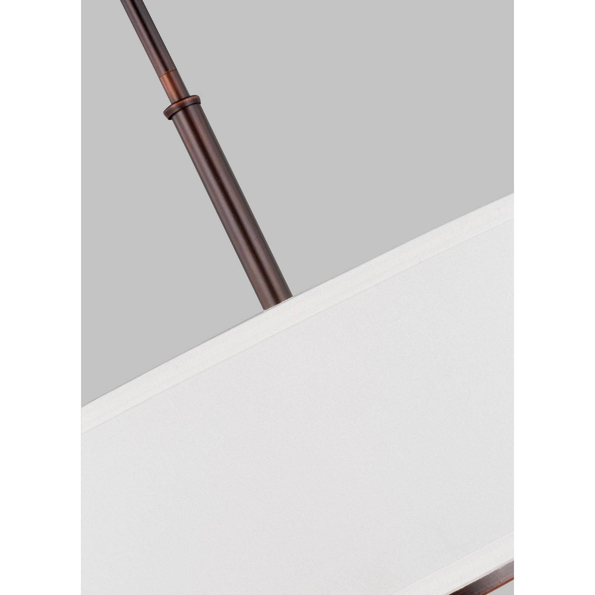 Nance Three Light Pendant Transitional 13.5" Height Steel Round Satin Etched Shade in Bronze