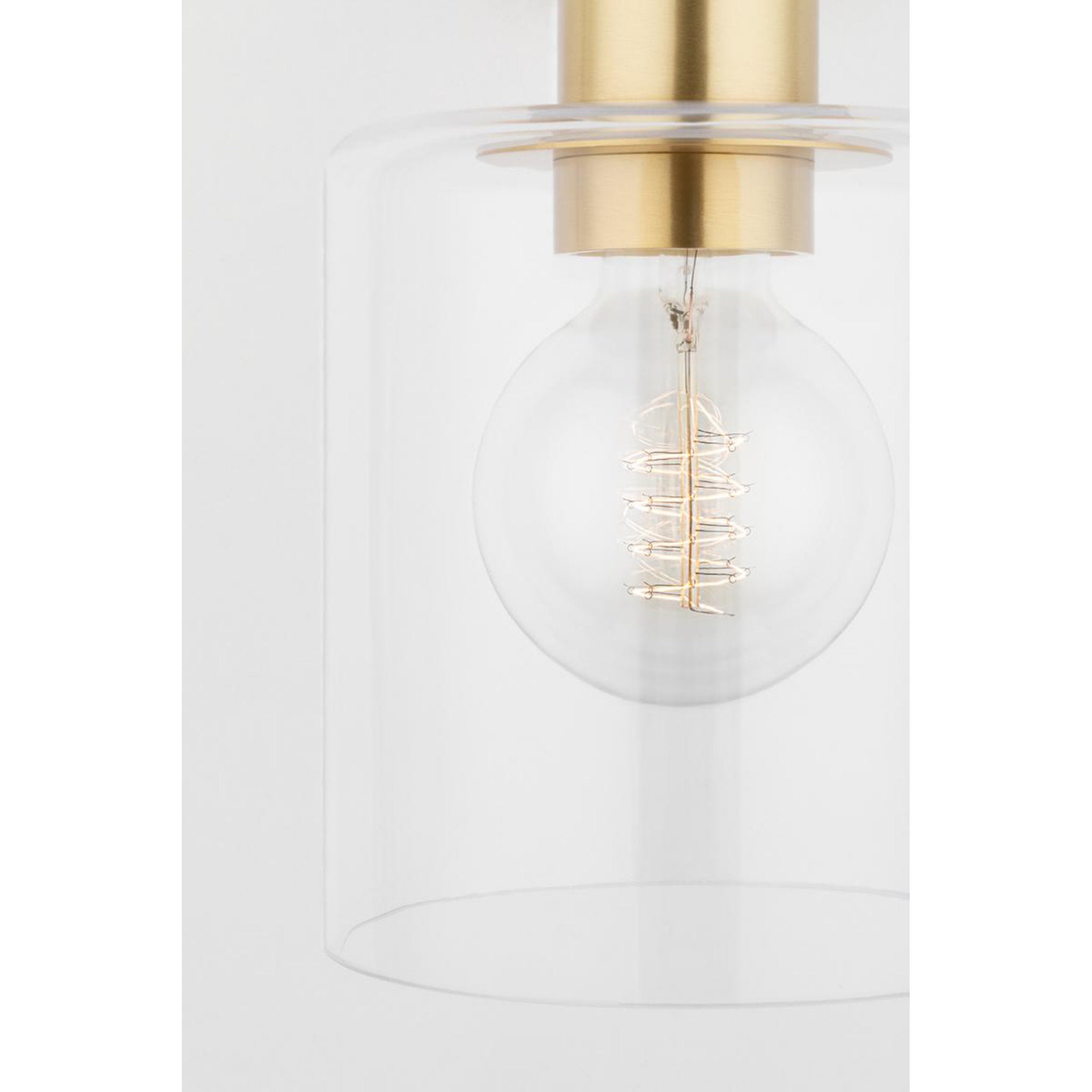 Neko 1-Light Wall Sconce in Aged Brass 5.5L x 5.5W x 12.25H