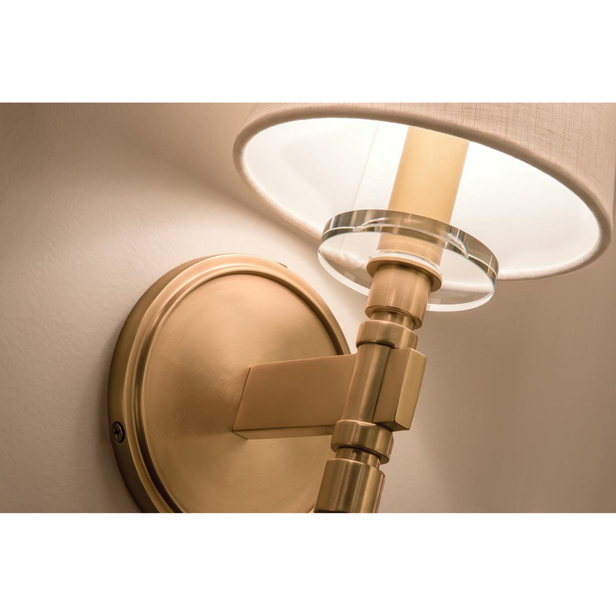 Blixen 1-Light Wall Sconce in Aged Brass 6L x 6W x 21H