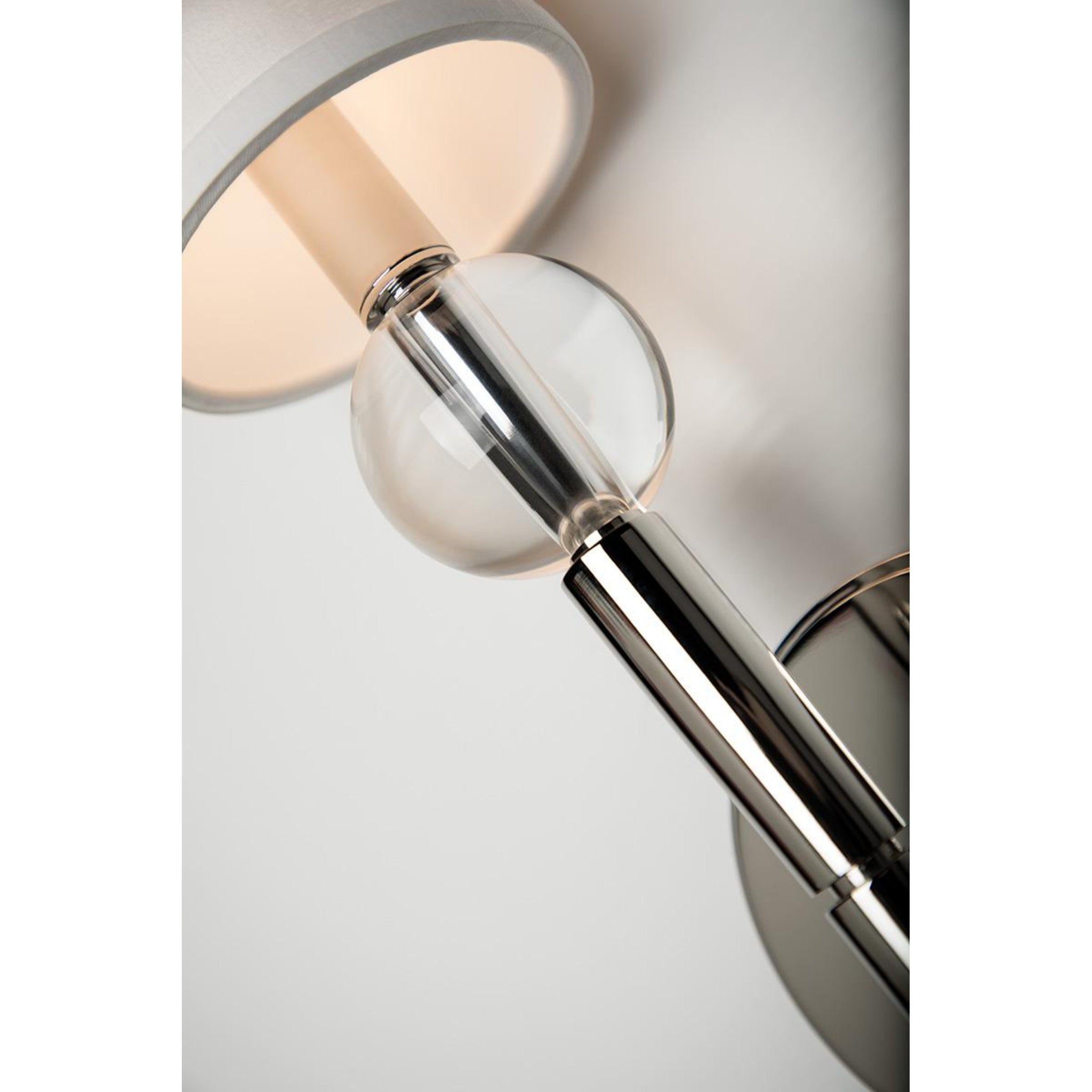 Rockland 1-Light Wall Sconce in Polished Nickel 4.75L x 4.75W x 20.5H