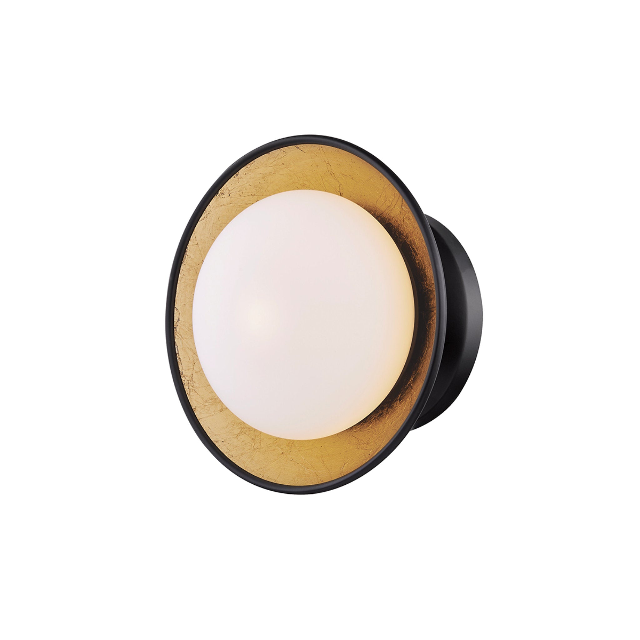 Cadence 1-Light Semi Flush in Black Lustro/Gold Leaf Combo 7.5L x 6.75W x 4H