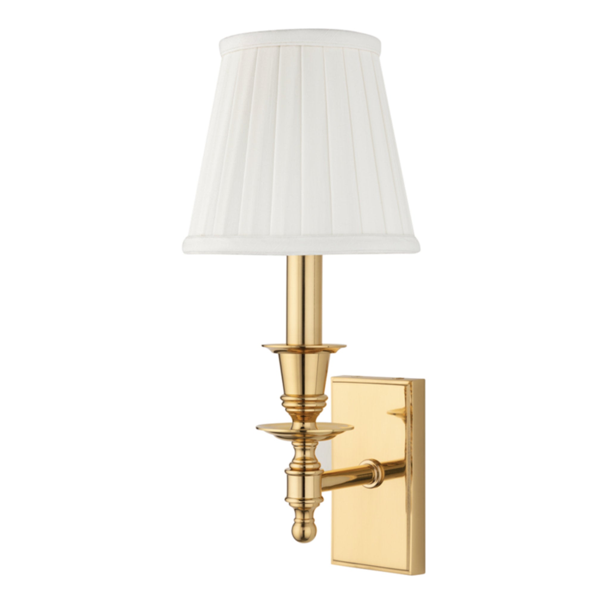 Ludlow 1-Light Wall Sconce in Polished Brass 5.5L x 5.5W x 13H