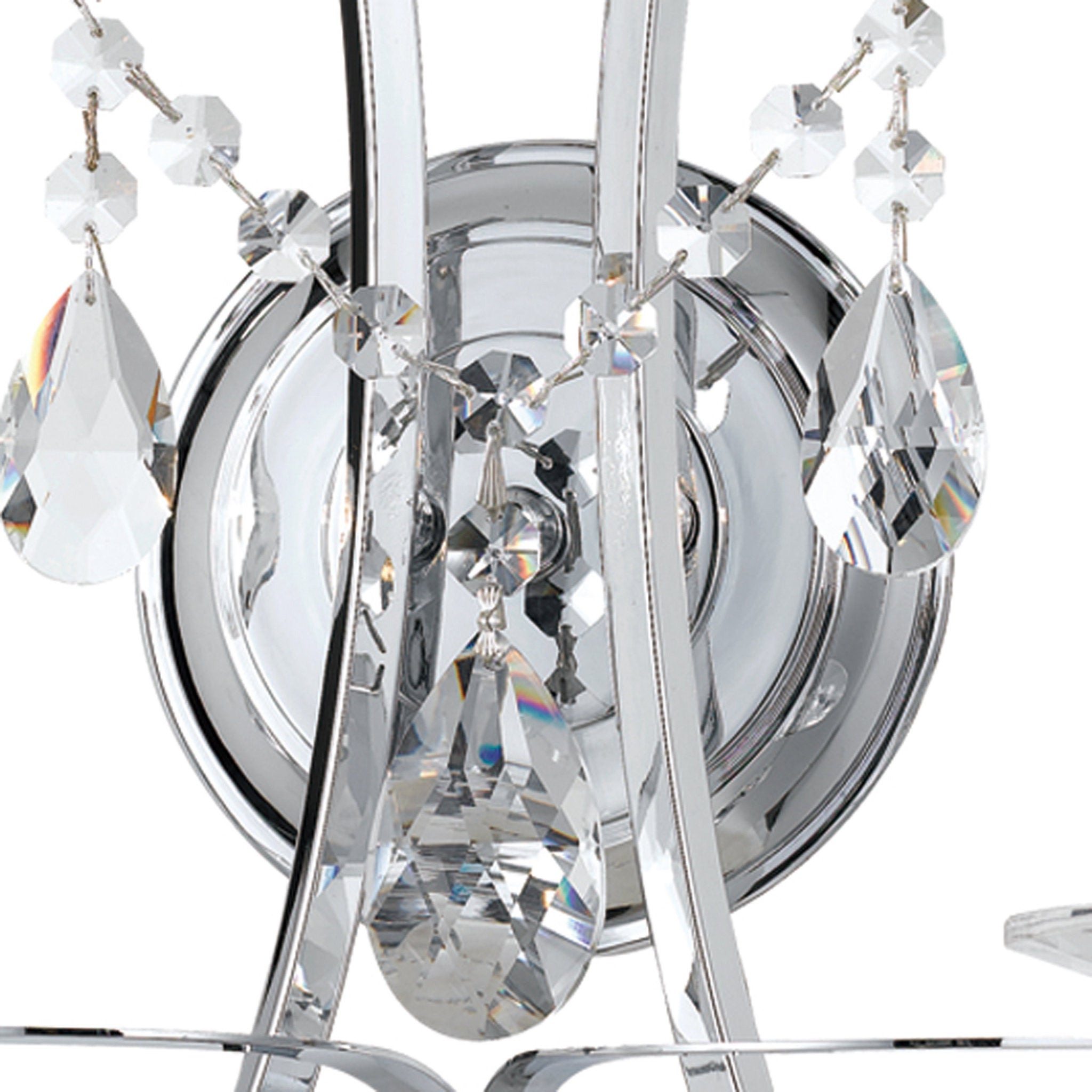 Crystorama 6822-CH-CL-S Othello 2 Light Swarovski Polished Chrome Sconce
