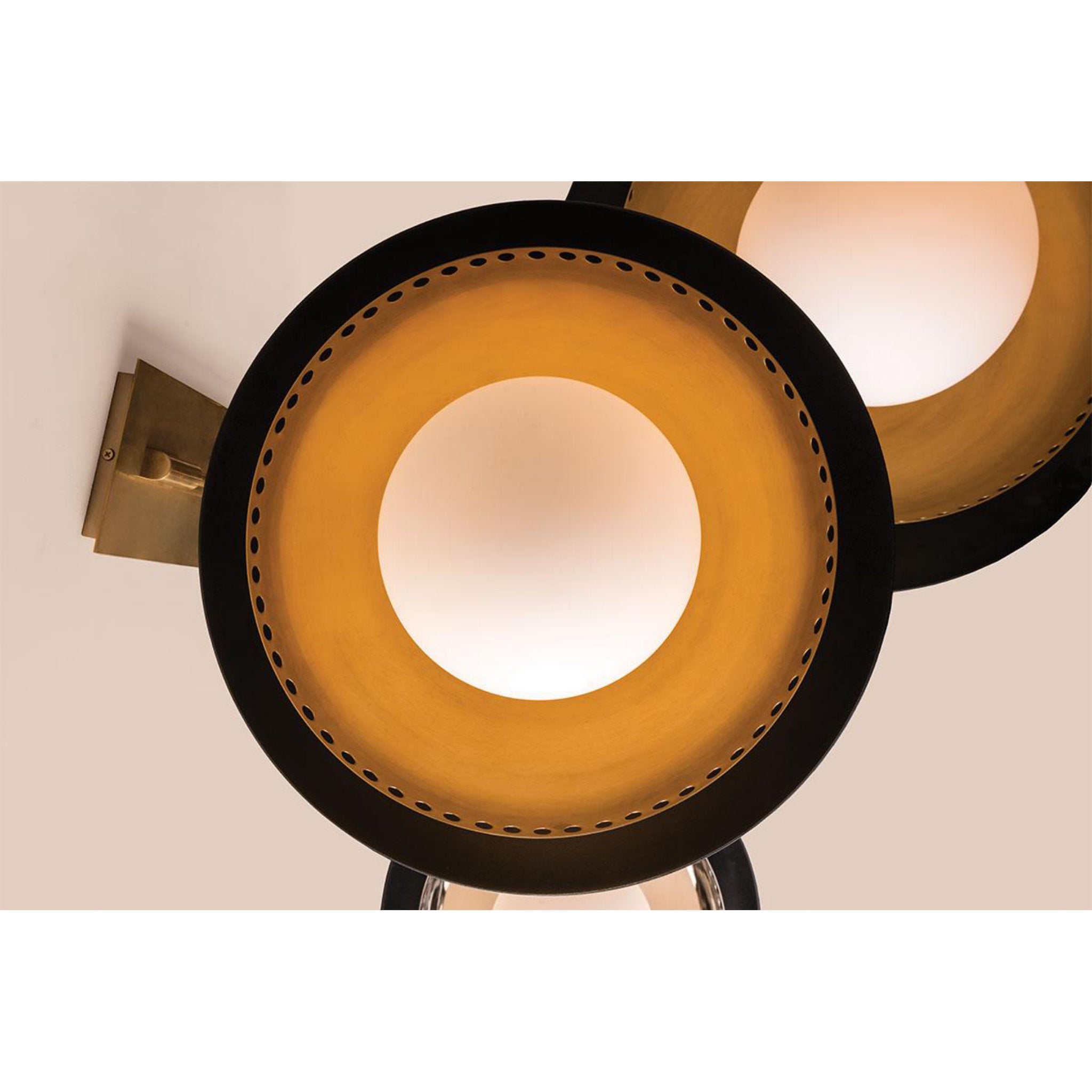 Herkimer 1-Light Pendant in Aged Brass 17.5L x 17.5W x 11.5H