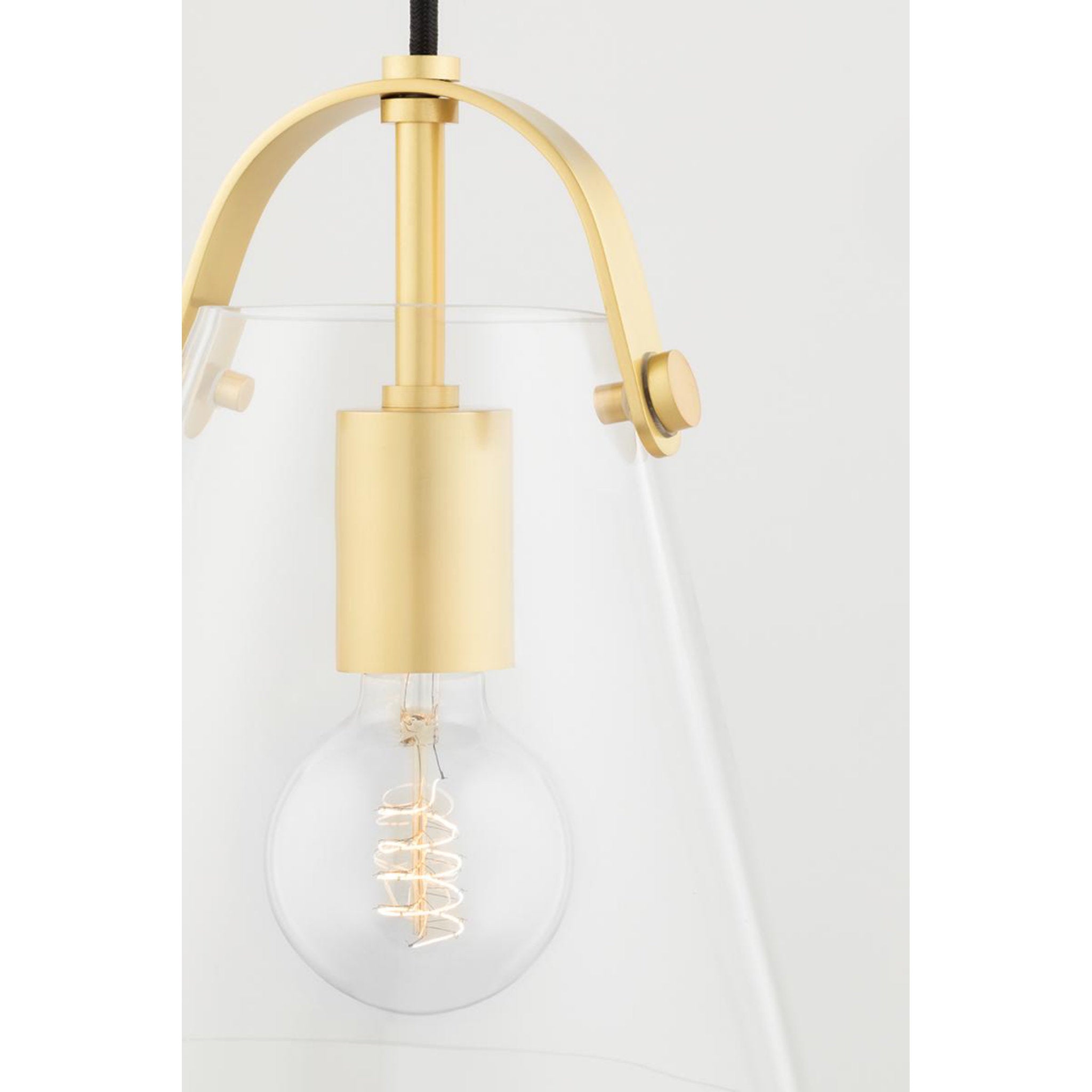 Karin 1-Light Pendant in Polished Nickel 17L x 17W x 19H