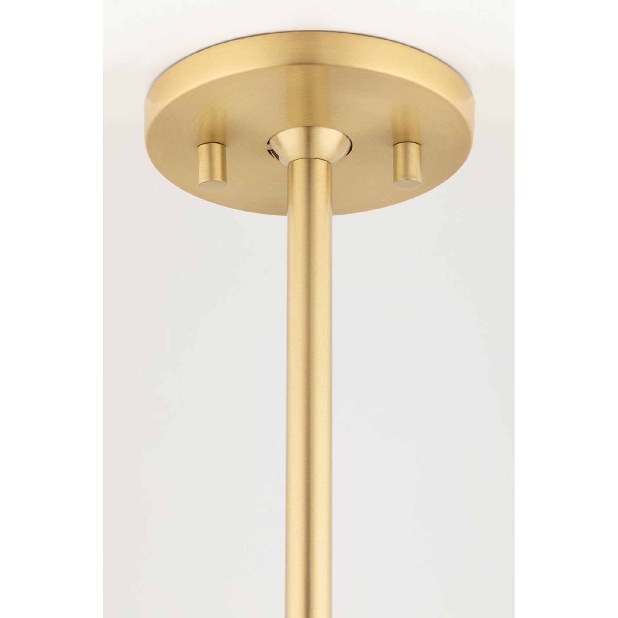 Estee 3-Light Semi Flush in Aged Brass 19L x 19W x 15H