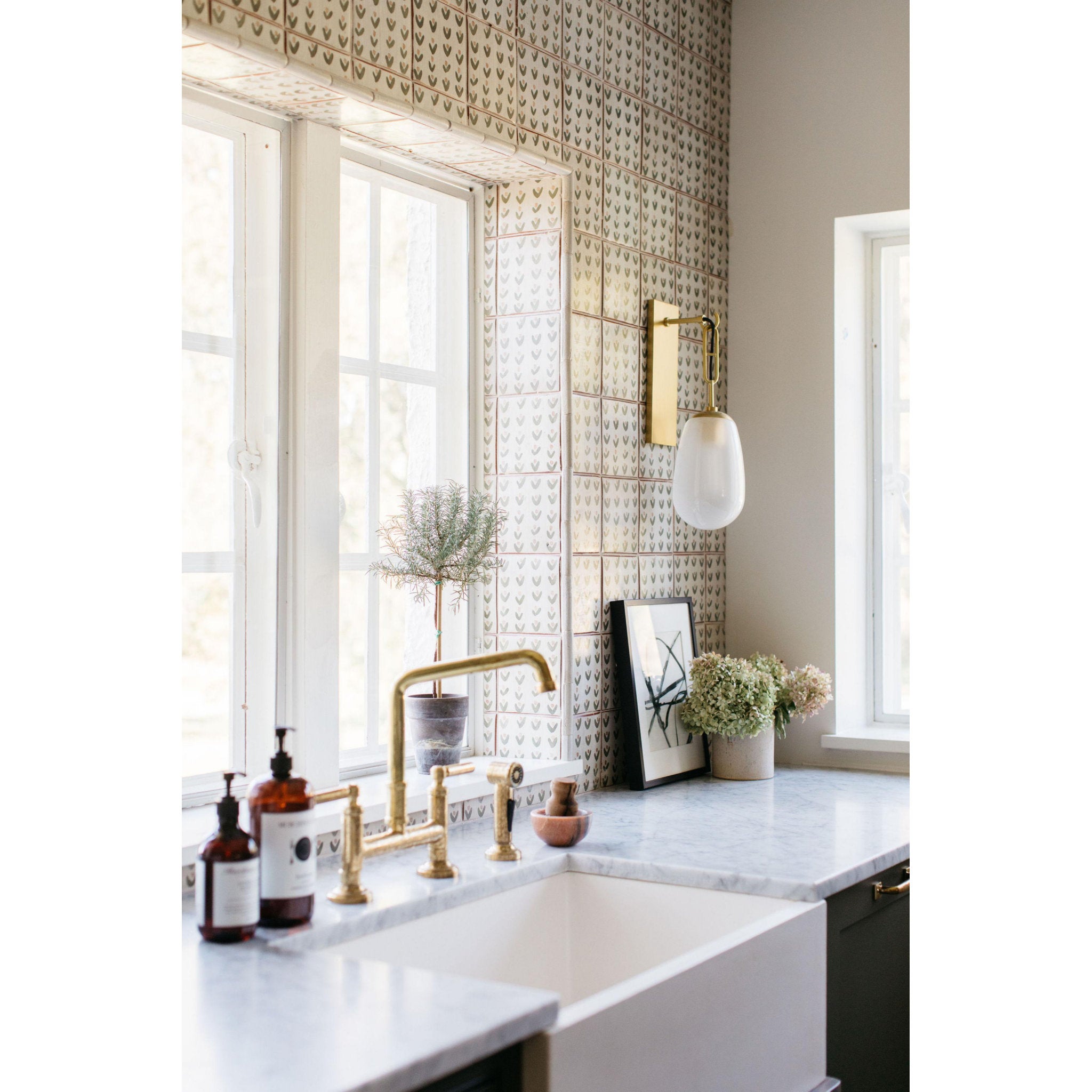 Bruckner 1-Light Wall Sconce in Aged Brass 6L x 6W x 19.25H