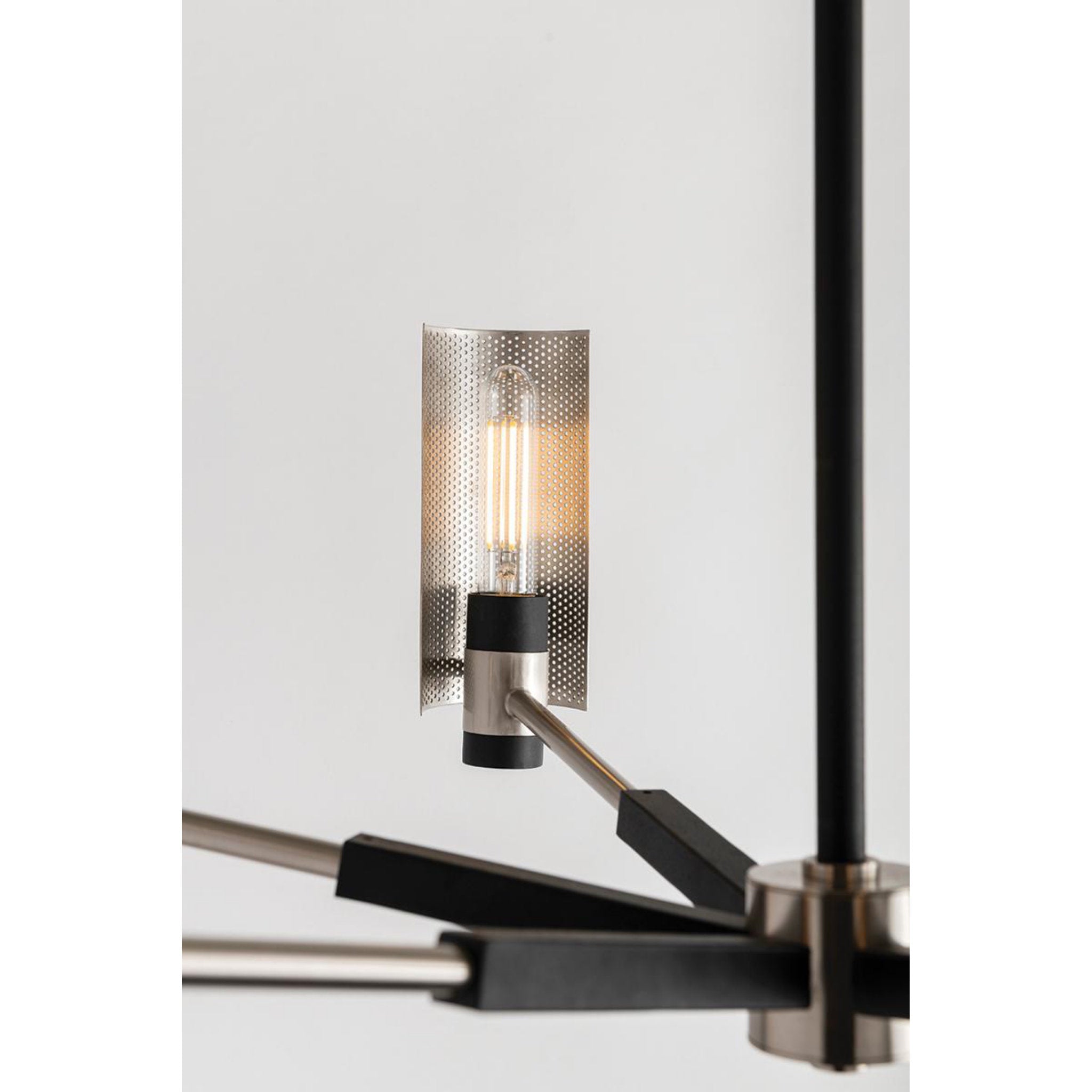 Pilsen 6-Light Chandelier in Soft Off Black 30W x 14.5H