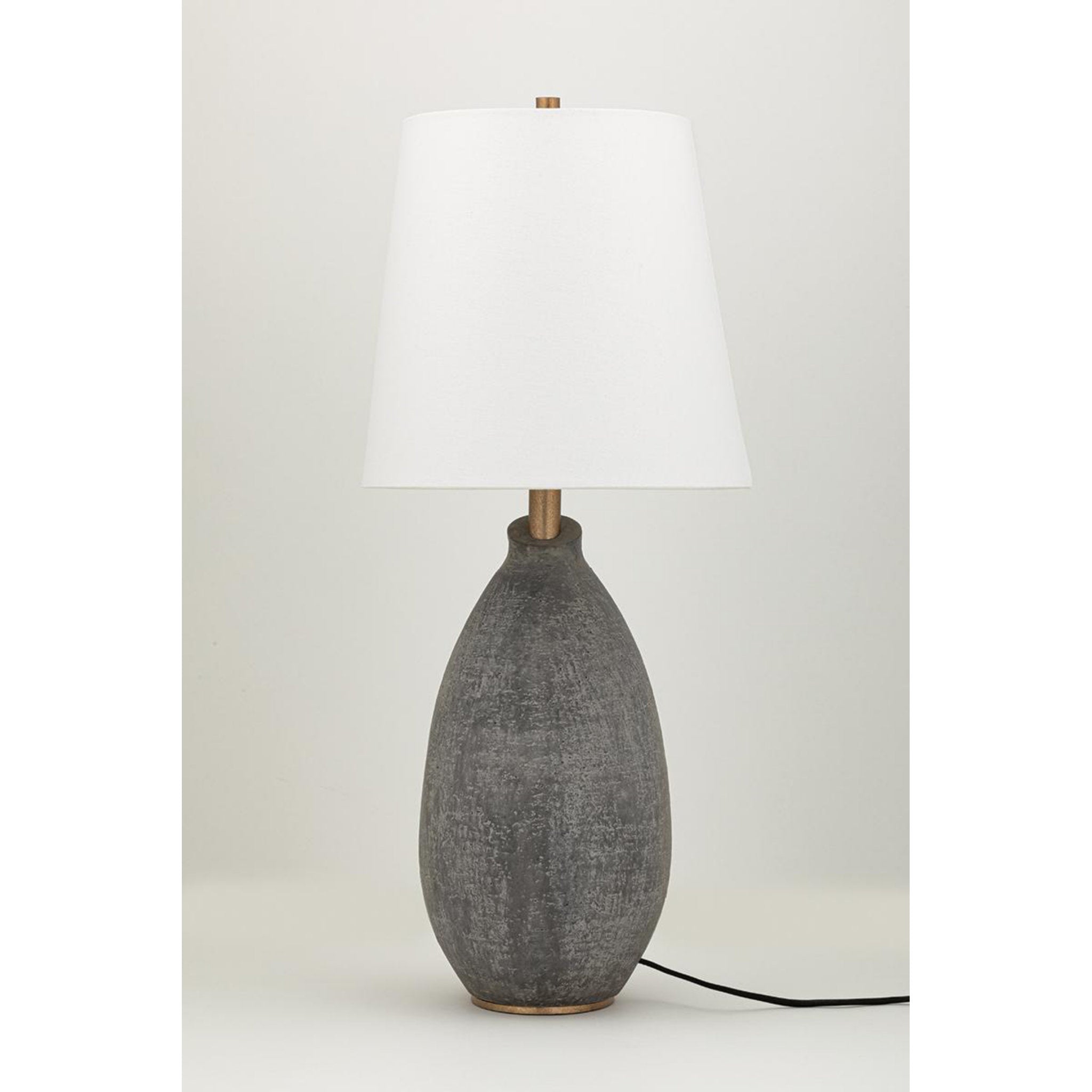 Denali 1-Light Table Lamp in White 12L x 19W x 28.75H