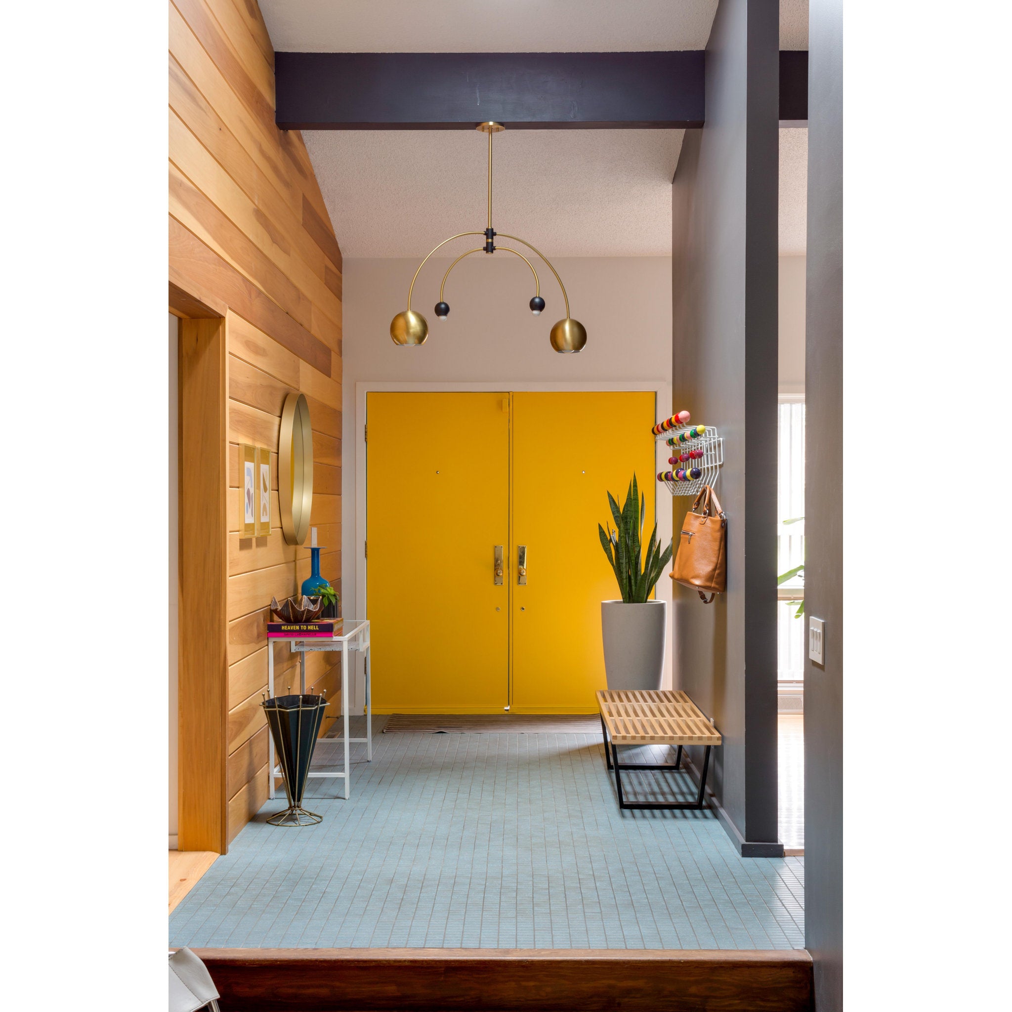 Willow 4-Light Chandelier in Aged Brass/Black 14L x 37.75W x 23H