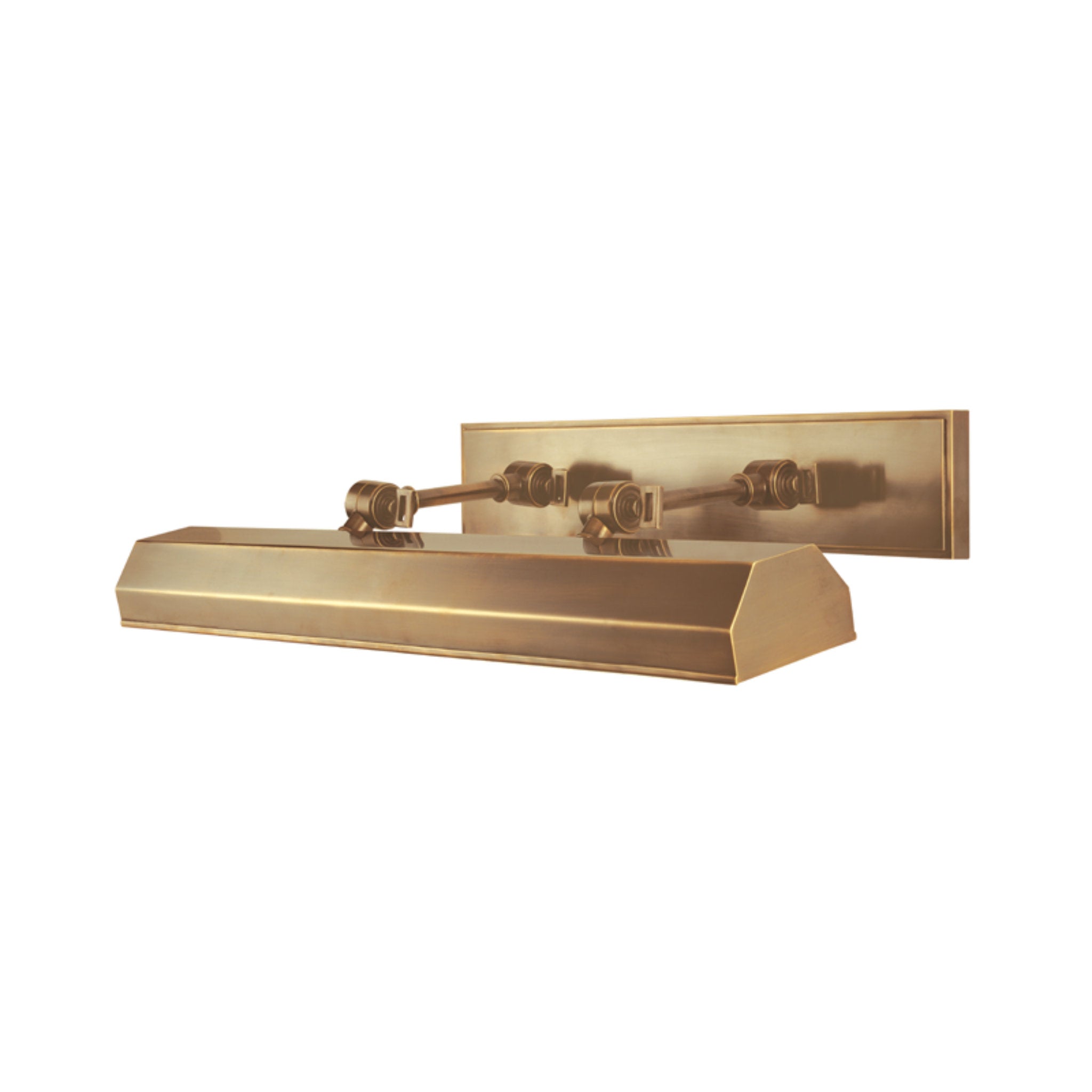 Woodbury 3-Light Picture Light in Aged Brass 23L x 23W x 6H