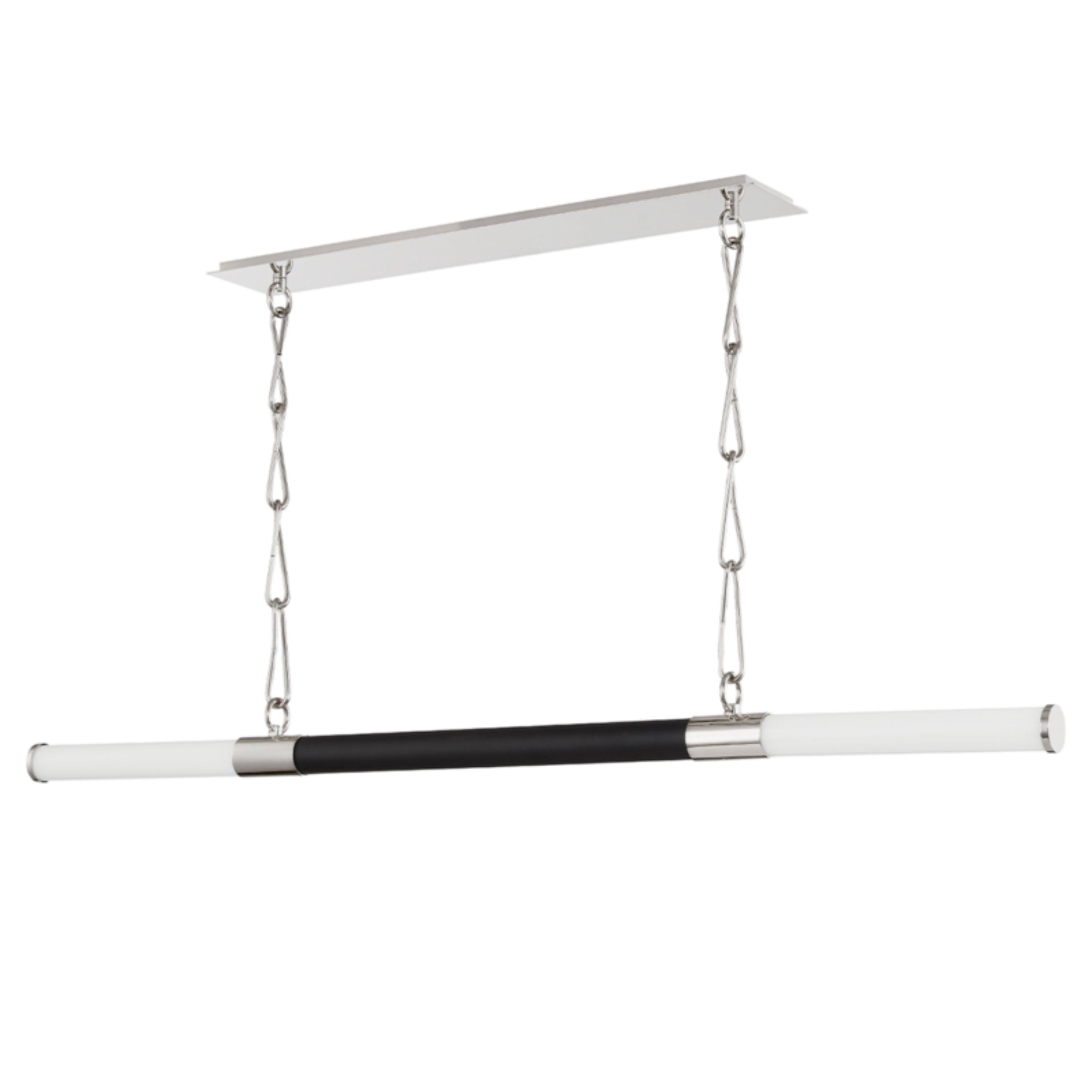 Huntington 2-Light Linear in Polished Nickel/Black 60.25L x 60.25W x 4.25H