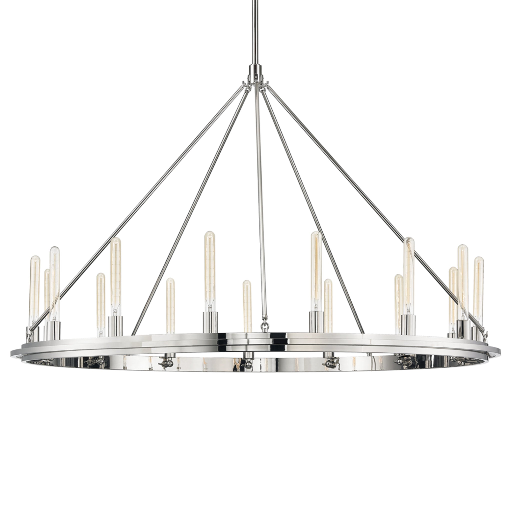Chambers 15-Light Chandelier in Polished Nickel 58.25L x 58.25W x 38.25H