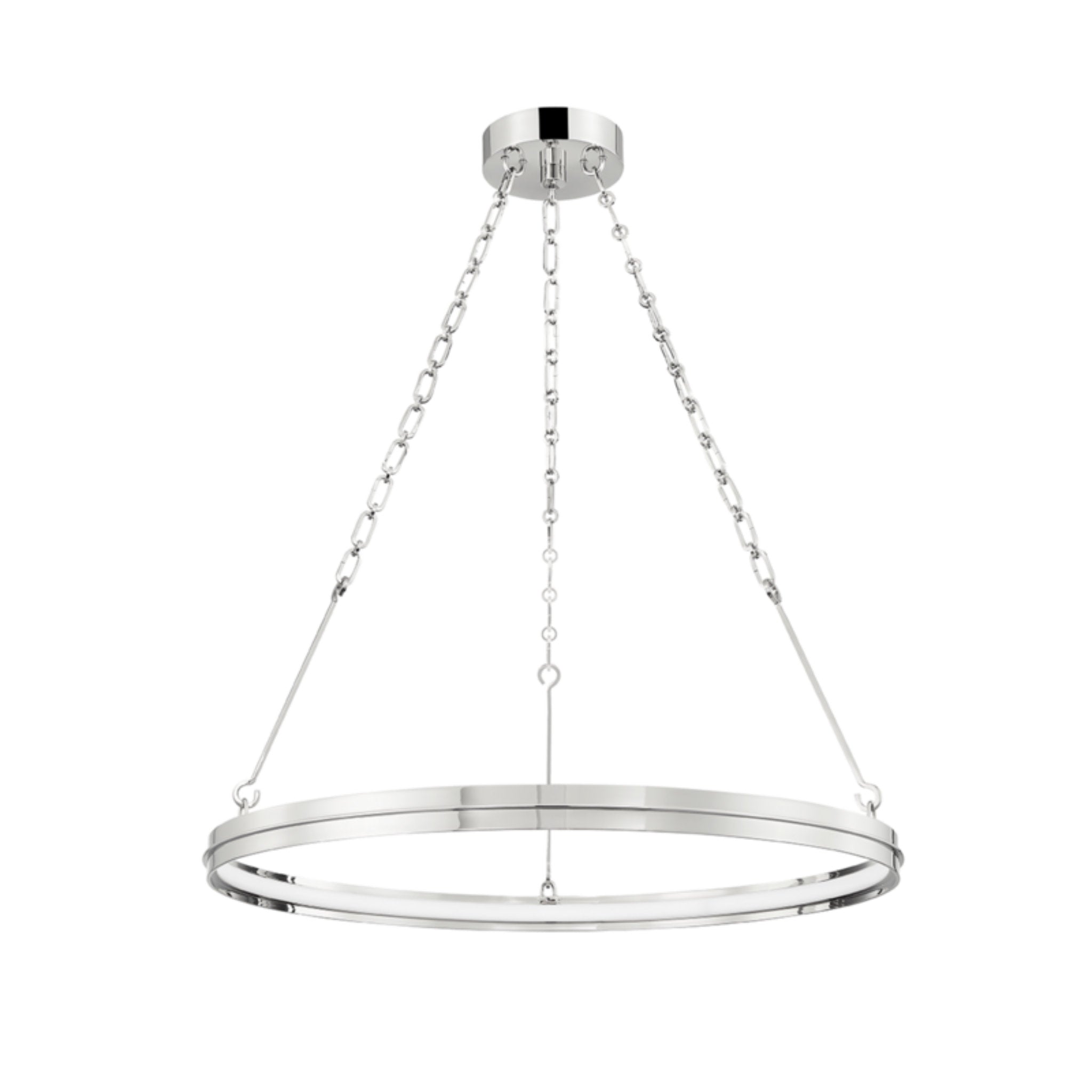 Rosendale 1-Light Chandelier in Polished Nickel 28L x 28W x 2.25H