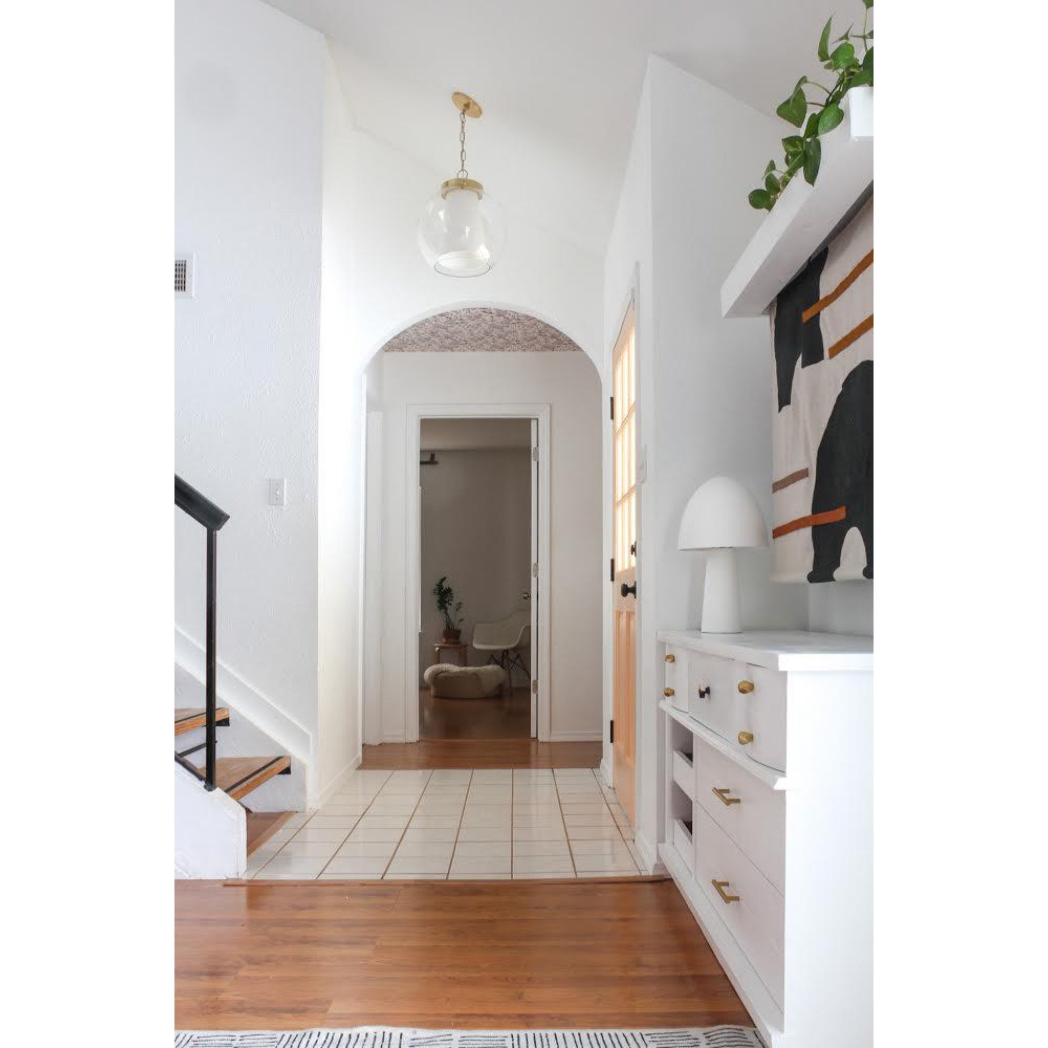 Sasha 1-Light Pendant in Aged Brass 18L x 15W x 16.5H