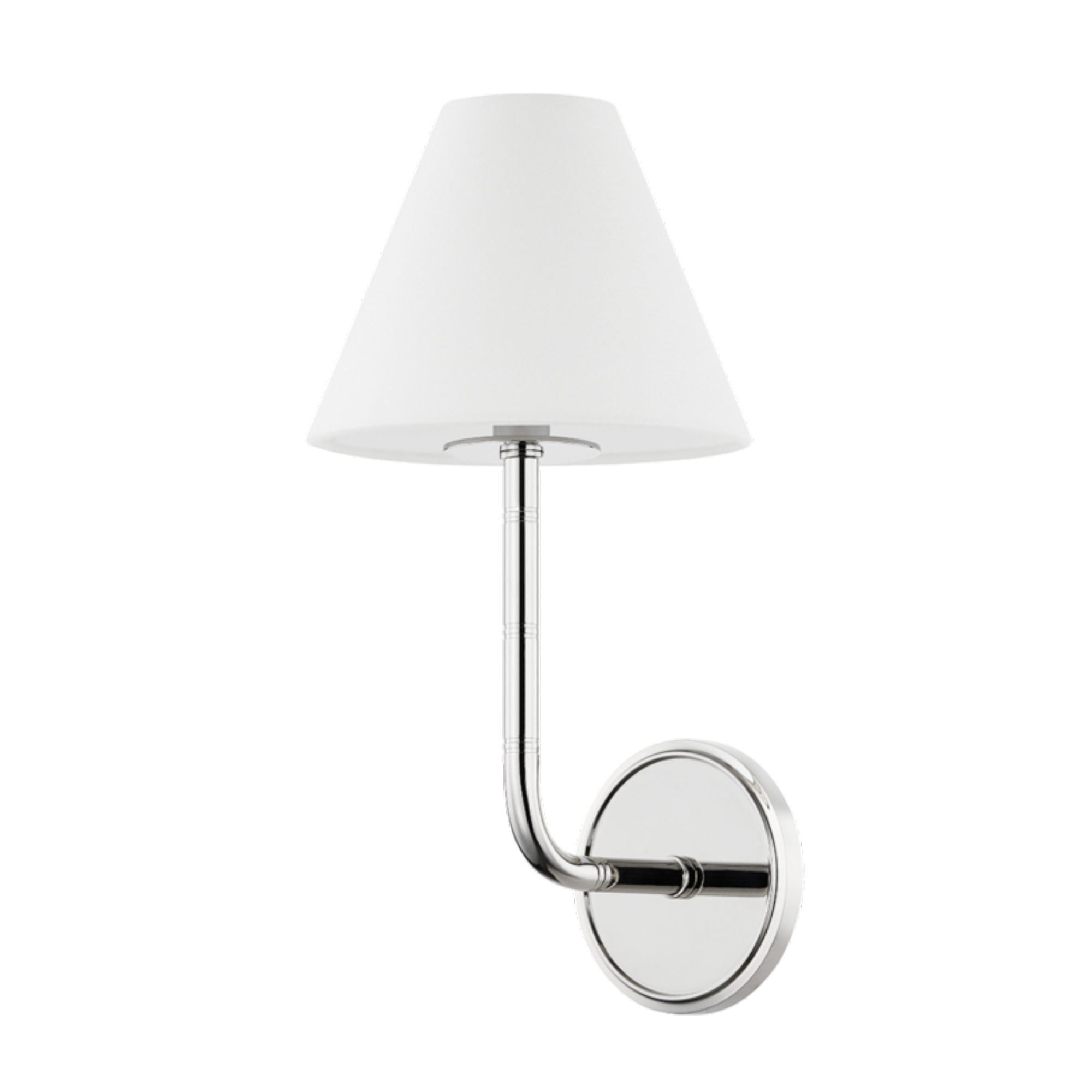 Trice 1-Light Wall Sconce in Polished Nickel 7.75L x 7.75W x 15.75H