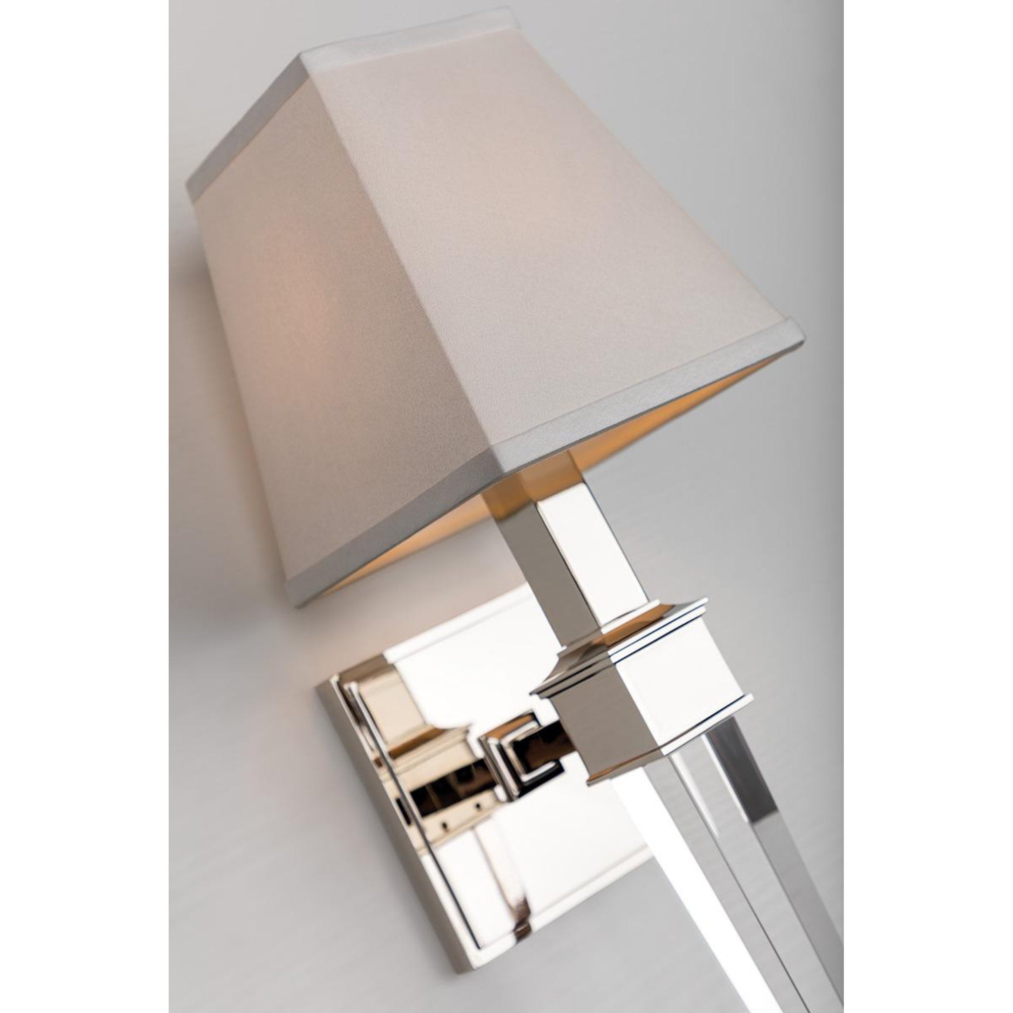 Ruskin 1-Light Wall Sconce in Polished Nickel 5.75L x 5.75W x 20.5H