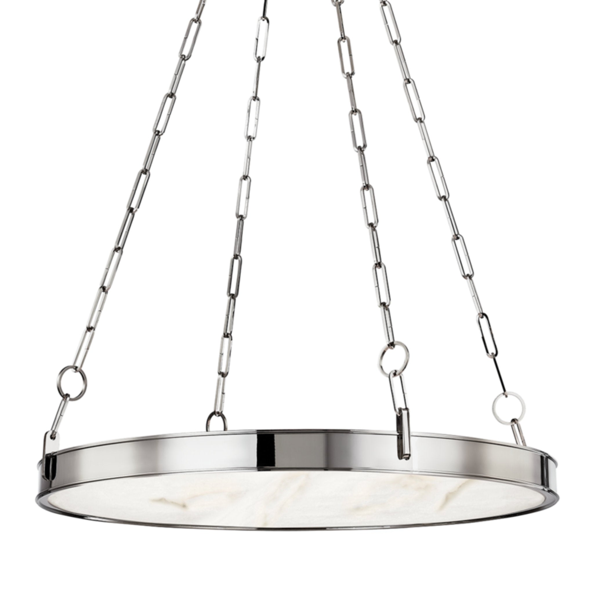 Kirby 1-Light Chandelier in Polished Nickel 30L x 30W x 3.5H