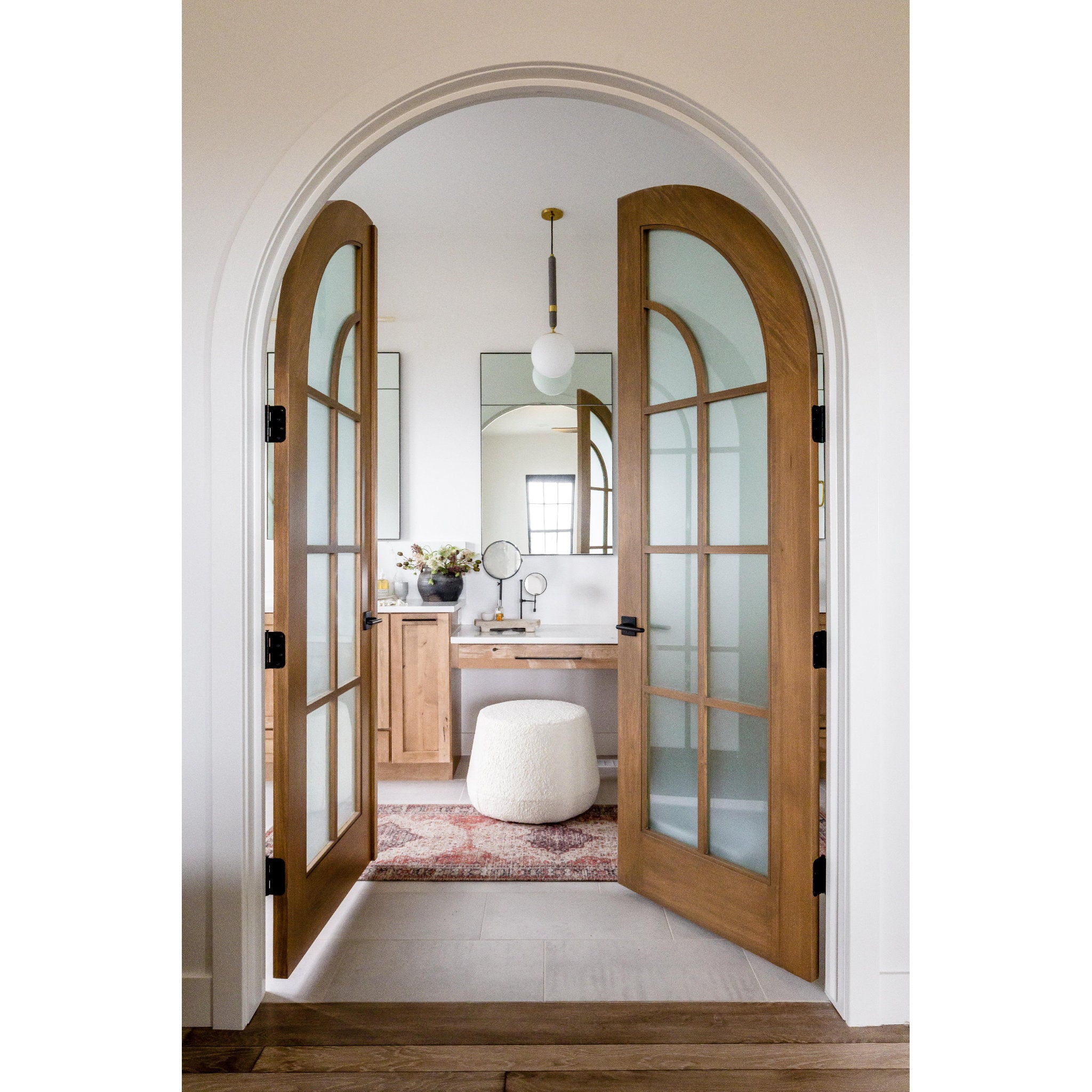 Brielle 1-Light Pendant in Aged Brass 5.75L x 9.5W x 26.75H