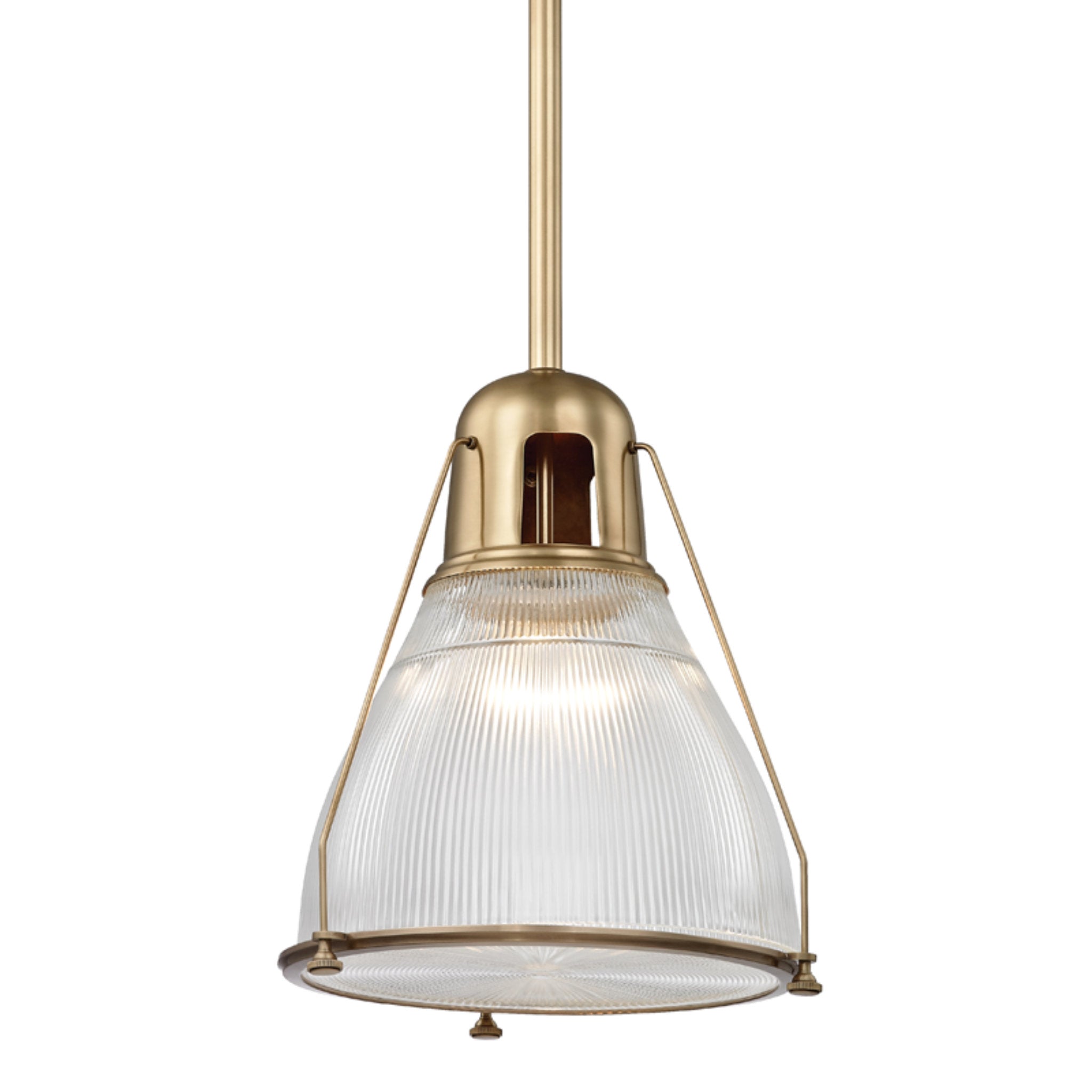 Haverhill 1-Light Pendant in Aged Brass 16.5L x 16.5W x 23.5H
