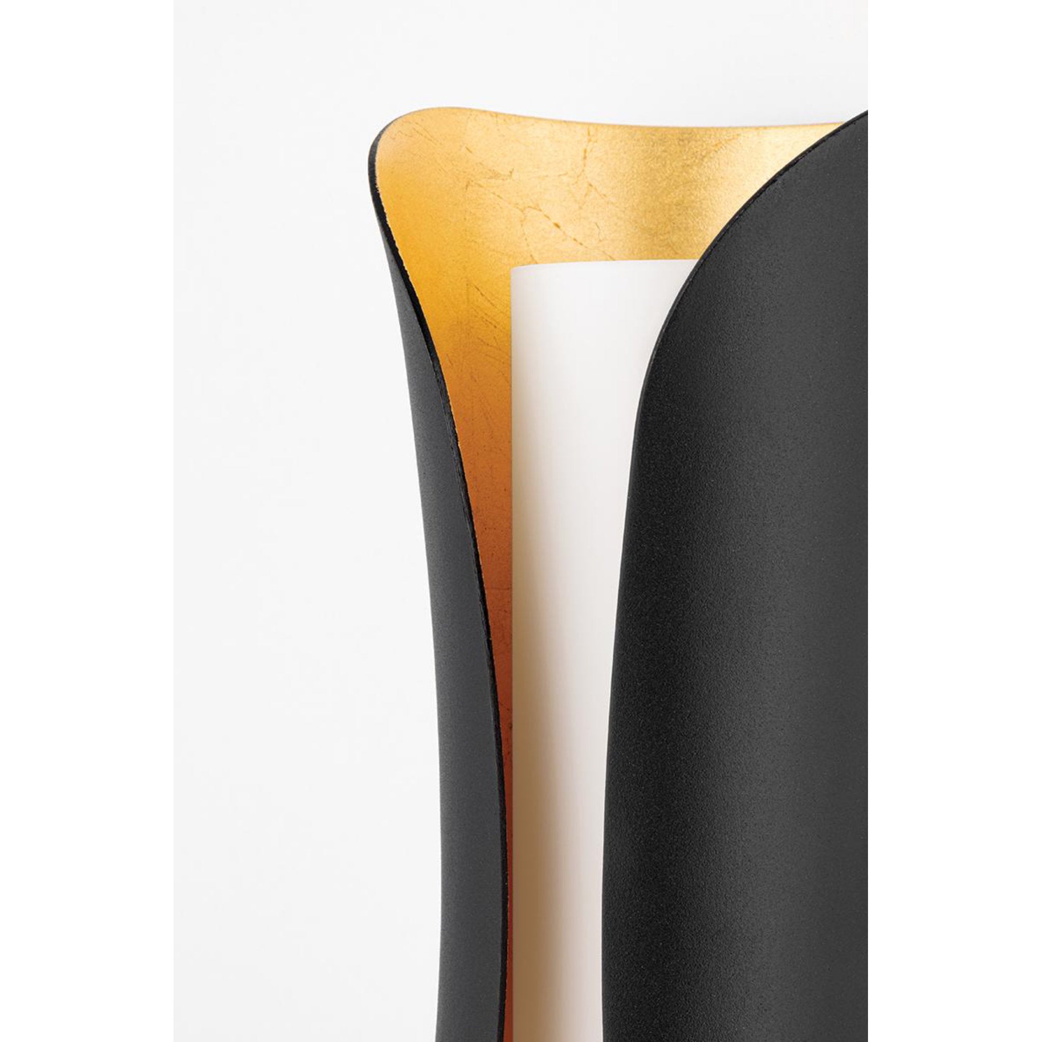 Josie 2-Light Wall Sconce in Gold Leaf/White 25.25L x 5W x 13.5H