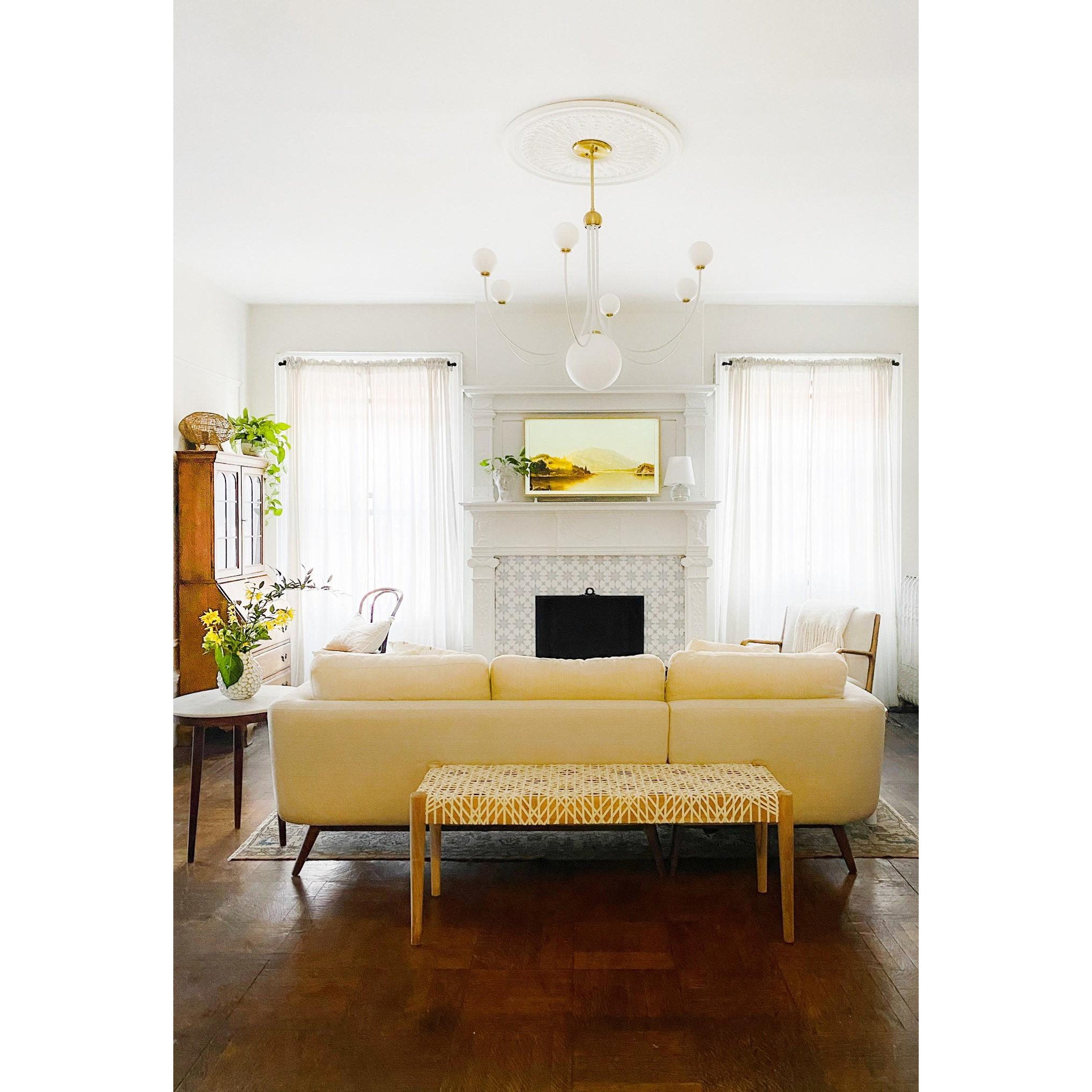 Nicole 1-Light Table Lamp in Polished Nickel 4.25L x 8.5W x 12.75H