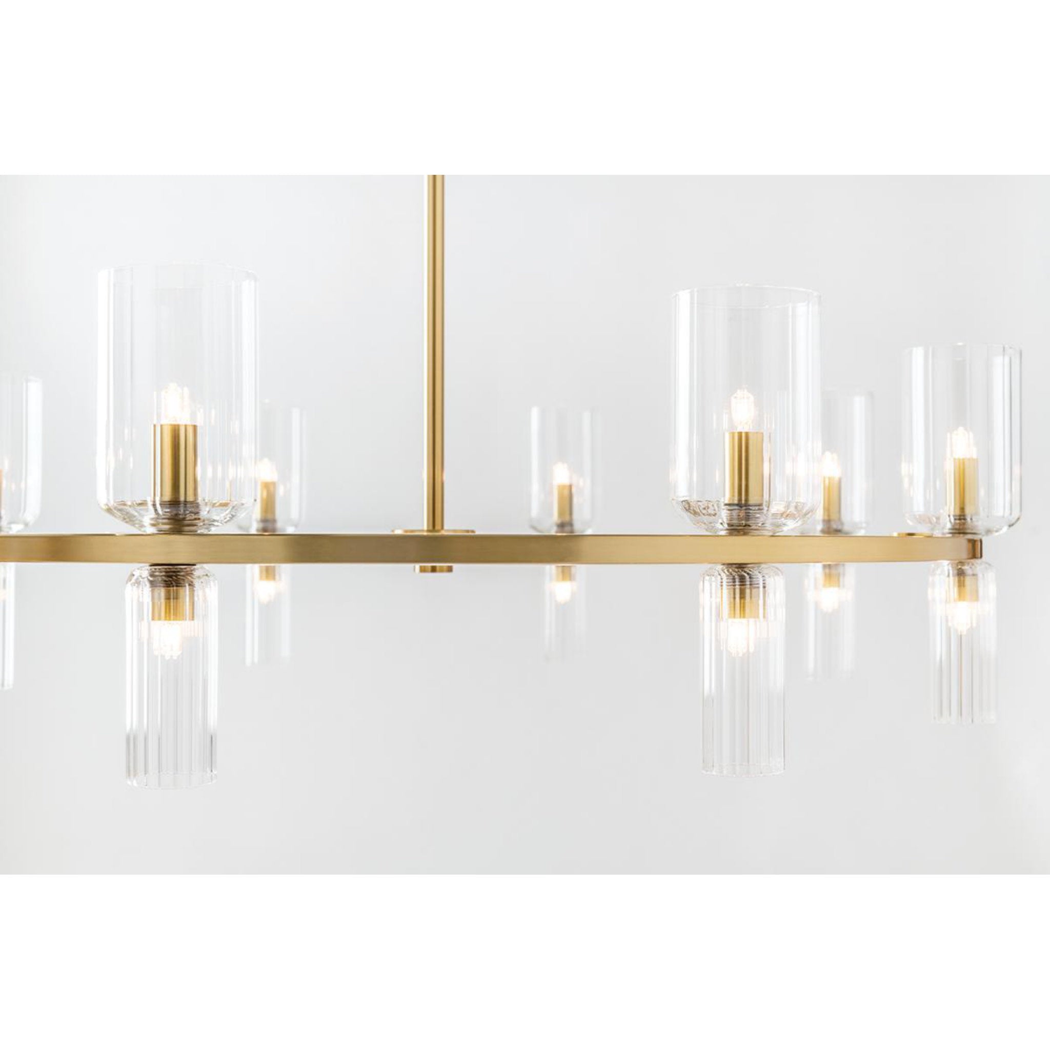 Tabitha 16-Light Chandelier in Polished Nickel 4.75L x 33.75W x 11H