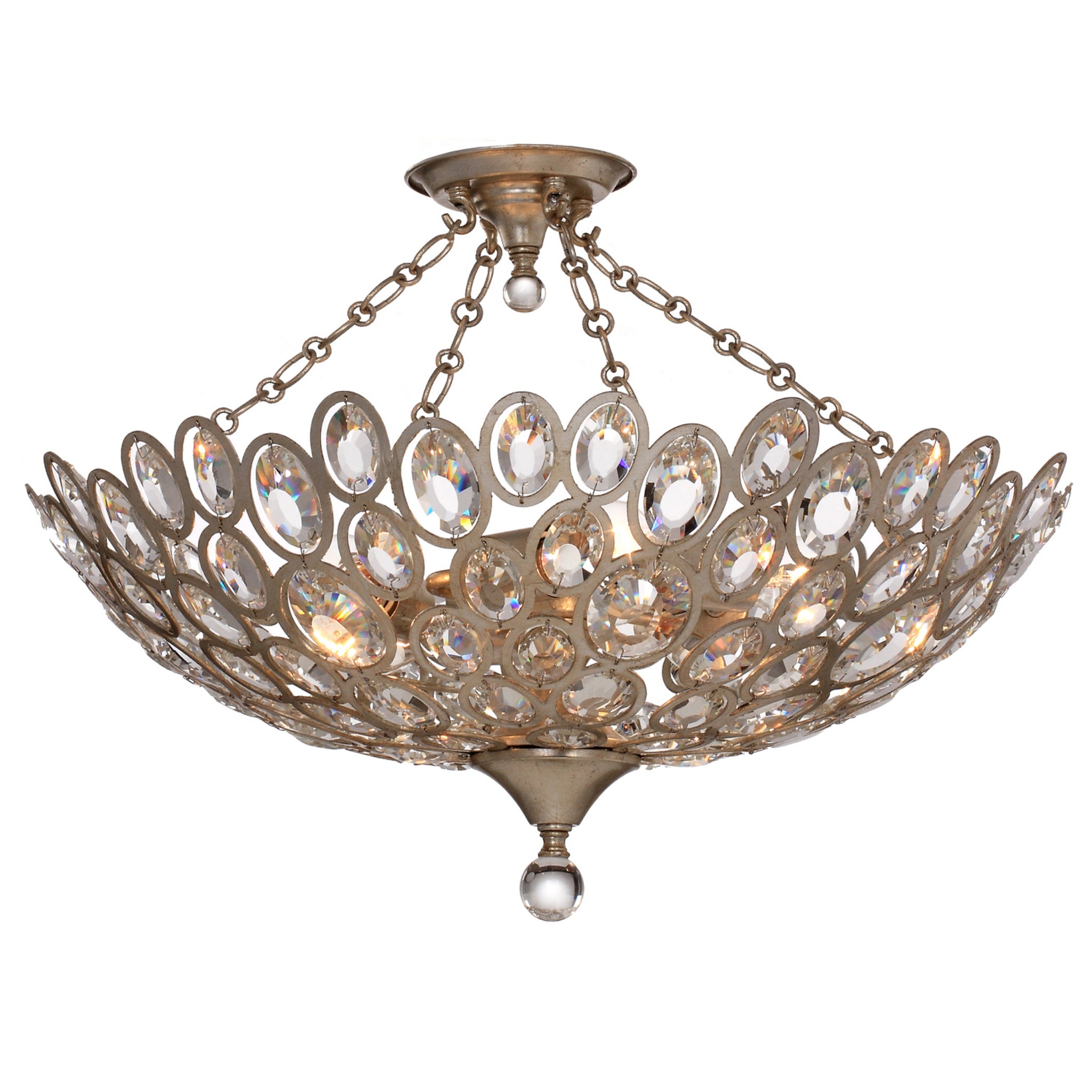Sterling 24.25'' Distressed Twilight Chandelier Gold 24.25"W x 14"H x 24.25"D