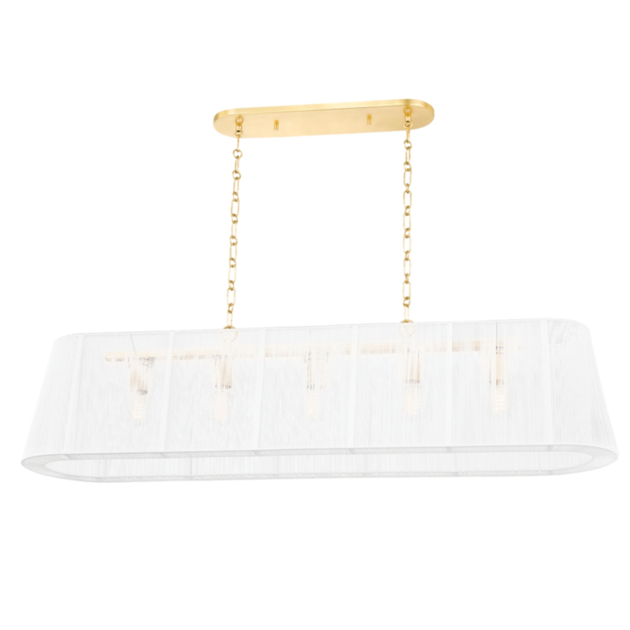 Verona Beach 5-Light Linear in Aged Brass 50.5L x 11W x 12.75H