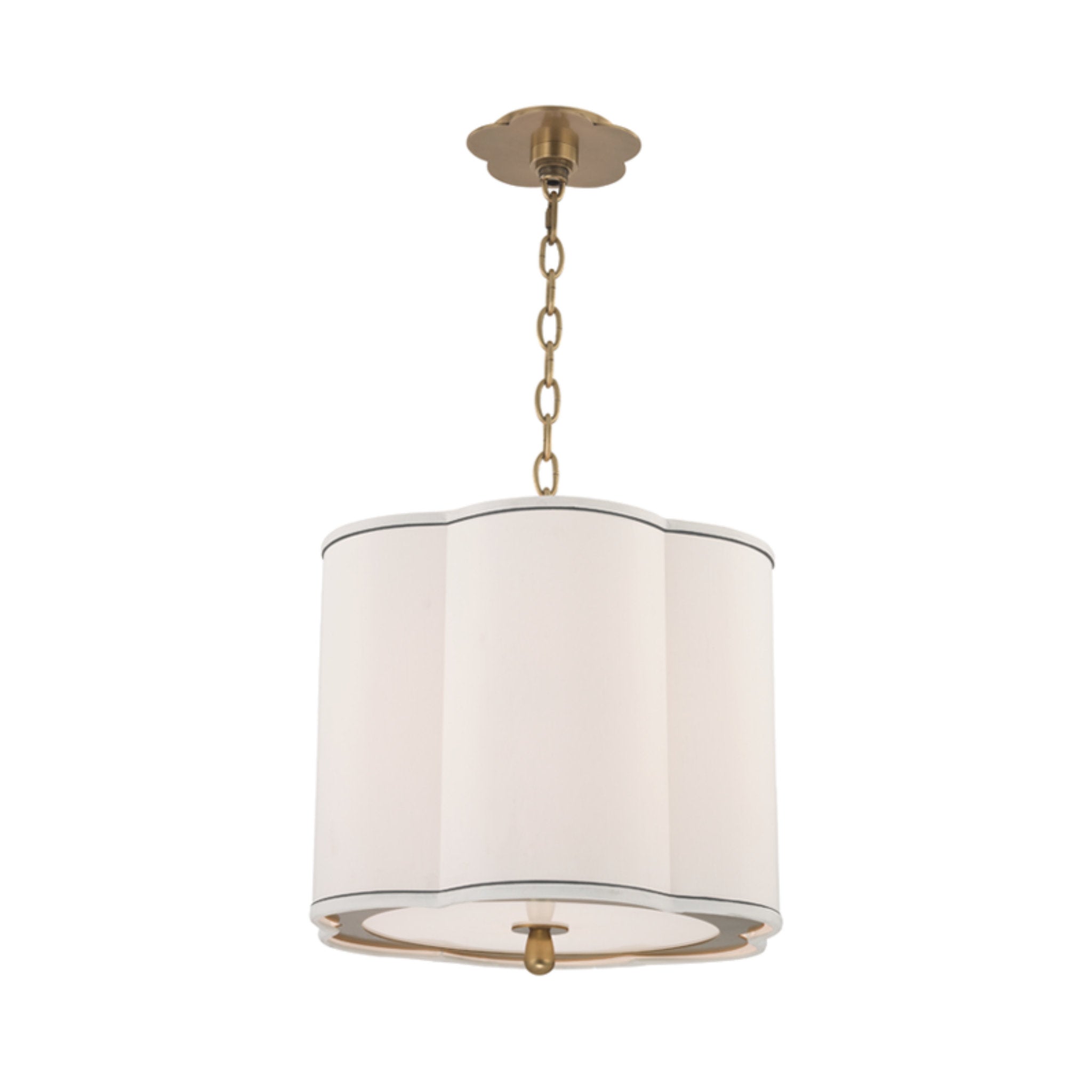 Sweeny 3-Light Pendant in Aged Brass 15L x 15W x 14.75H