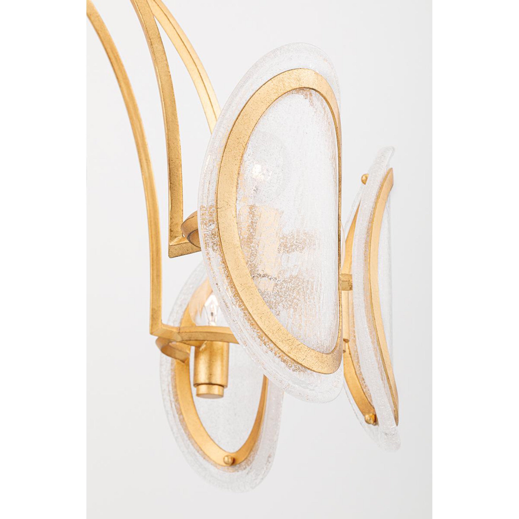 Danes 1-Light Wall Sconce in Vintage Gold Leaf 6L x 6W x 10H