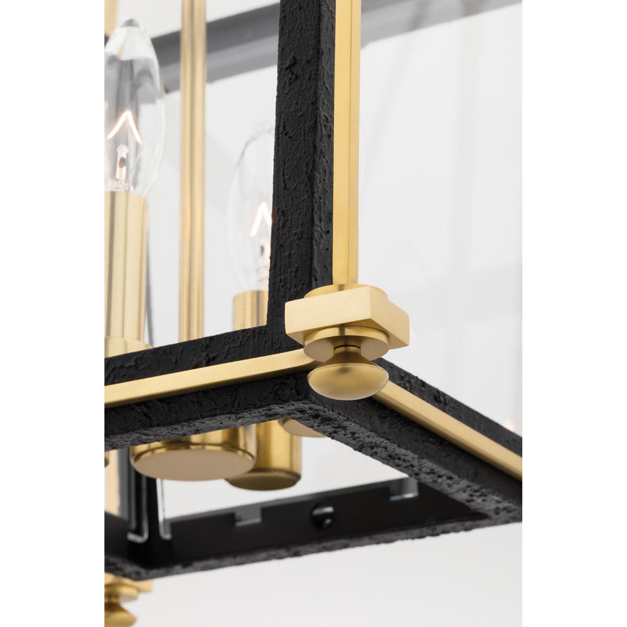 Hollis 8-Light Lantern in Aged Brass 24L x 24W x 36H