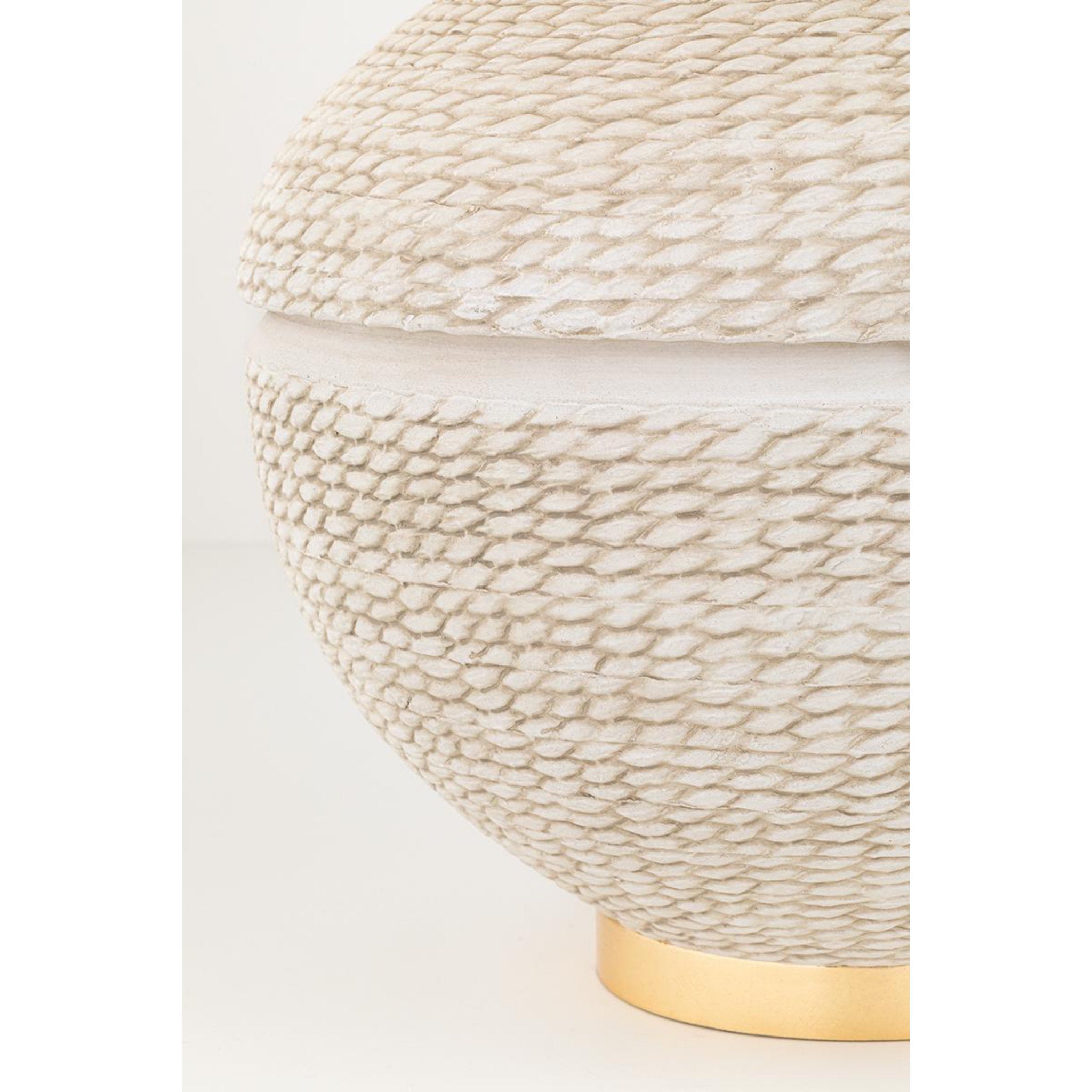 Katonah 1-Light Table Lamp in Gold Leaf 15.5L x 15.5W x 23.75H