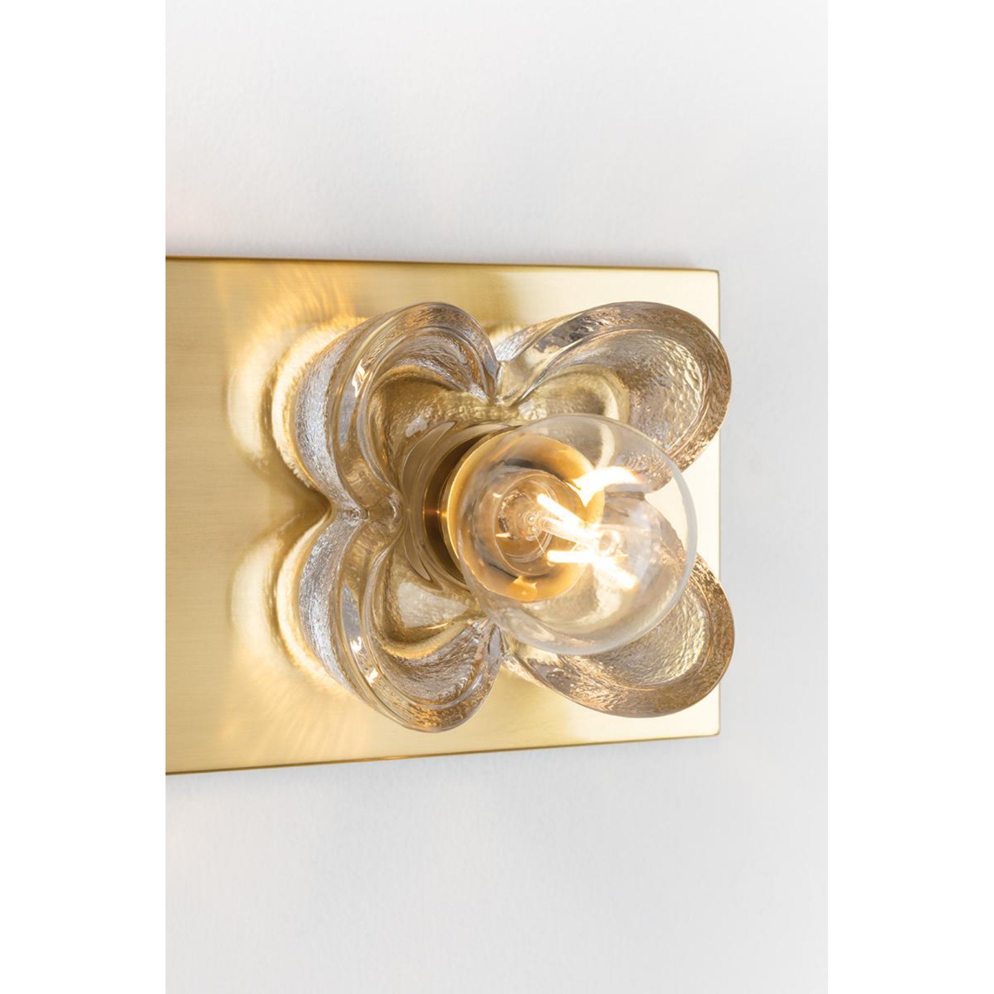Shea 4-Light Flush Mount in Aged Brass 37L x 11W x 3.875H