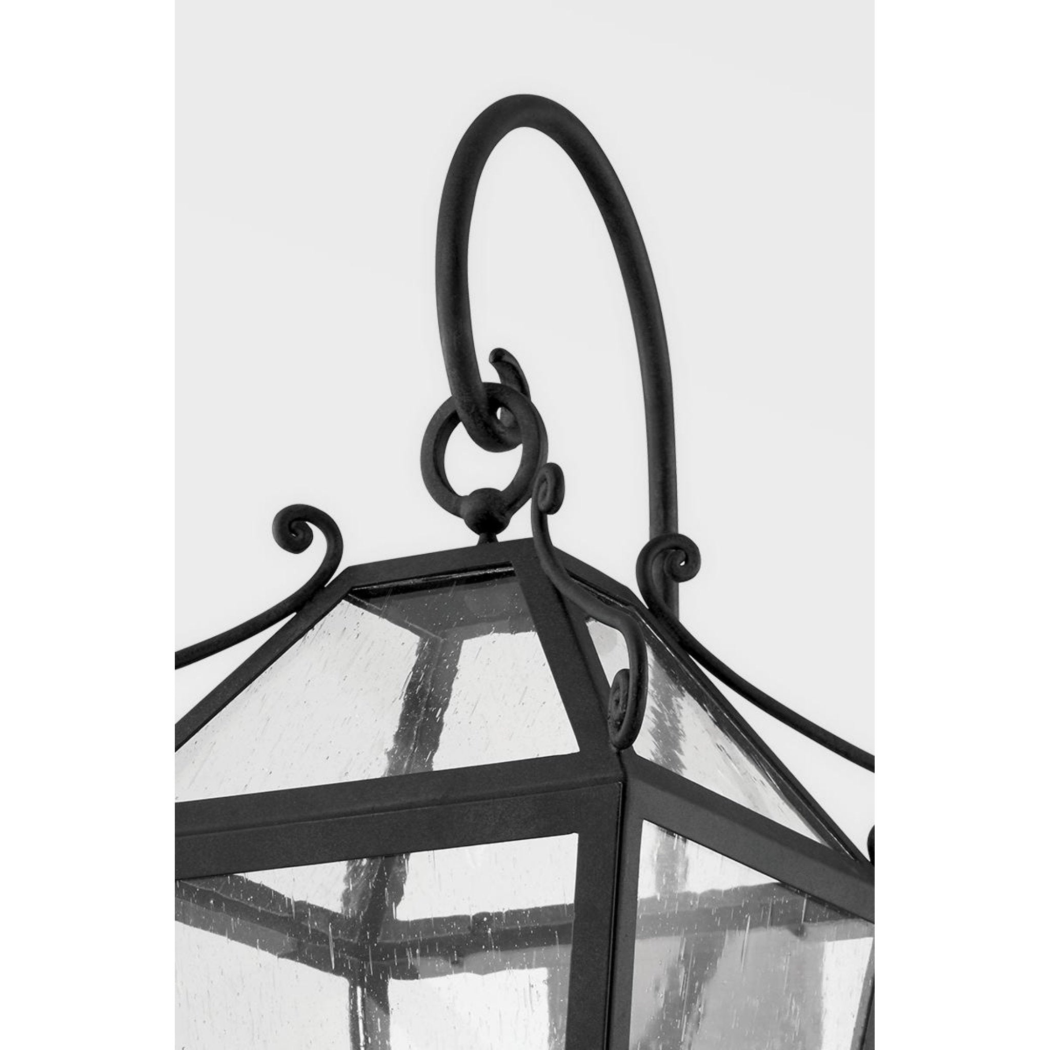 Santa Barbara County Wall Sconce 4-Light Outdoor LED in French Iron 13.25L x 13.25W x 34H