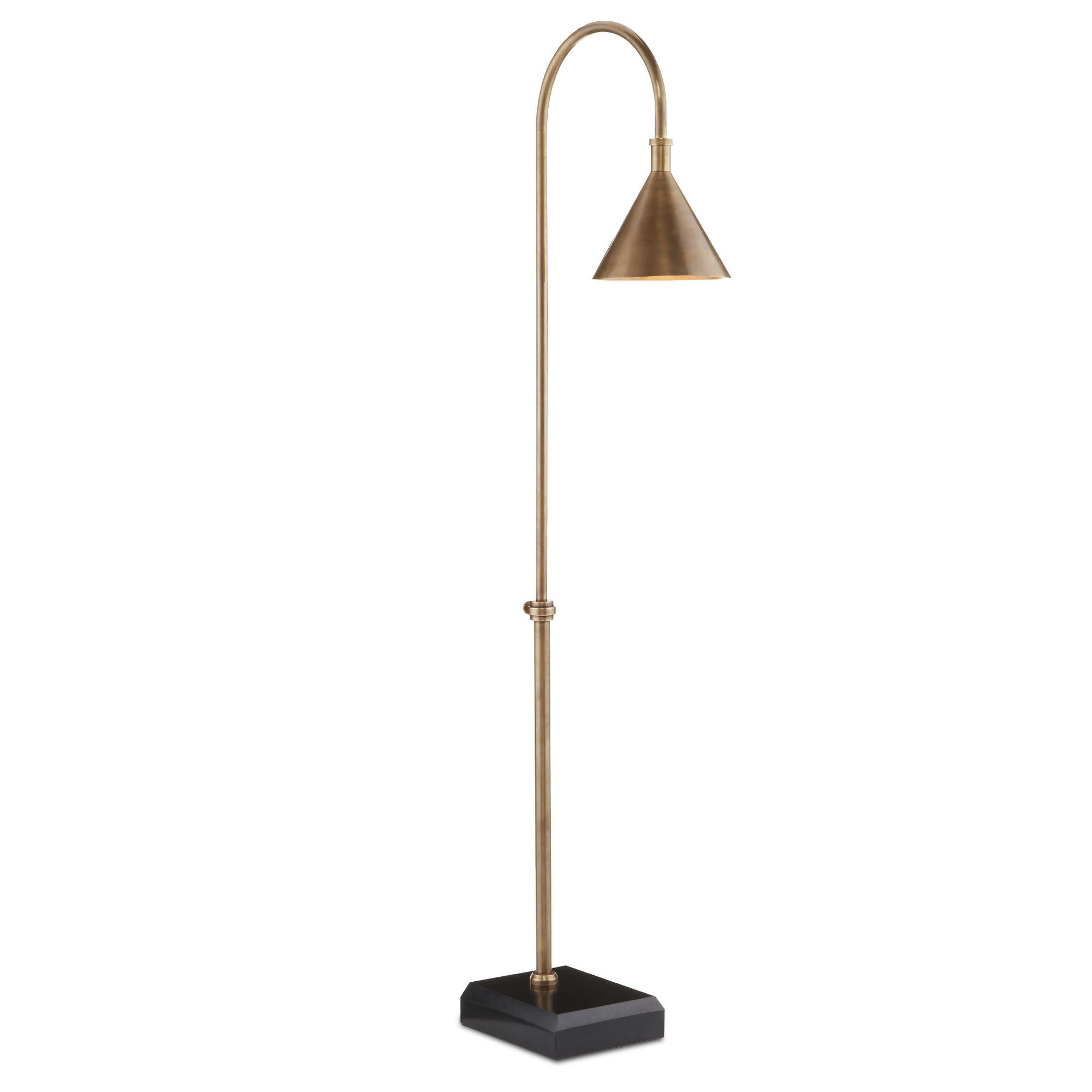 Vision Brass Floor Lamp - Vintage Brass/Black
